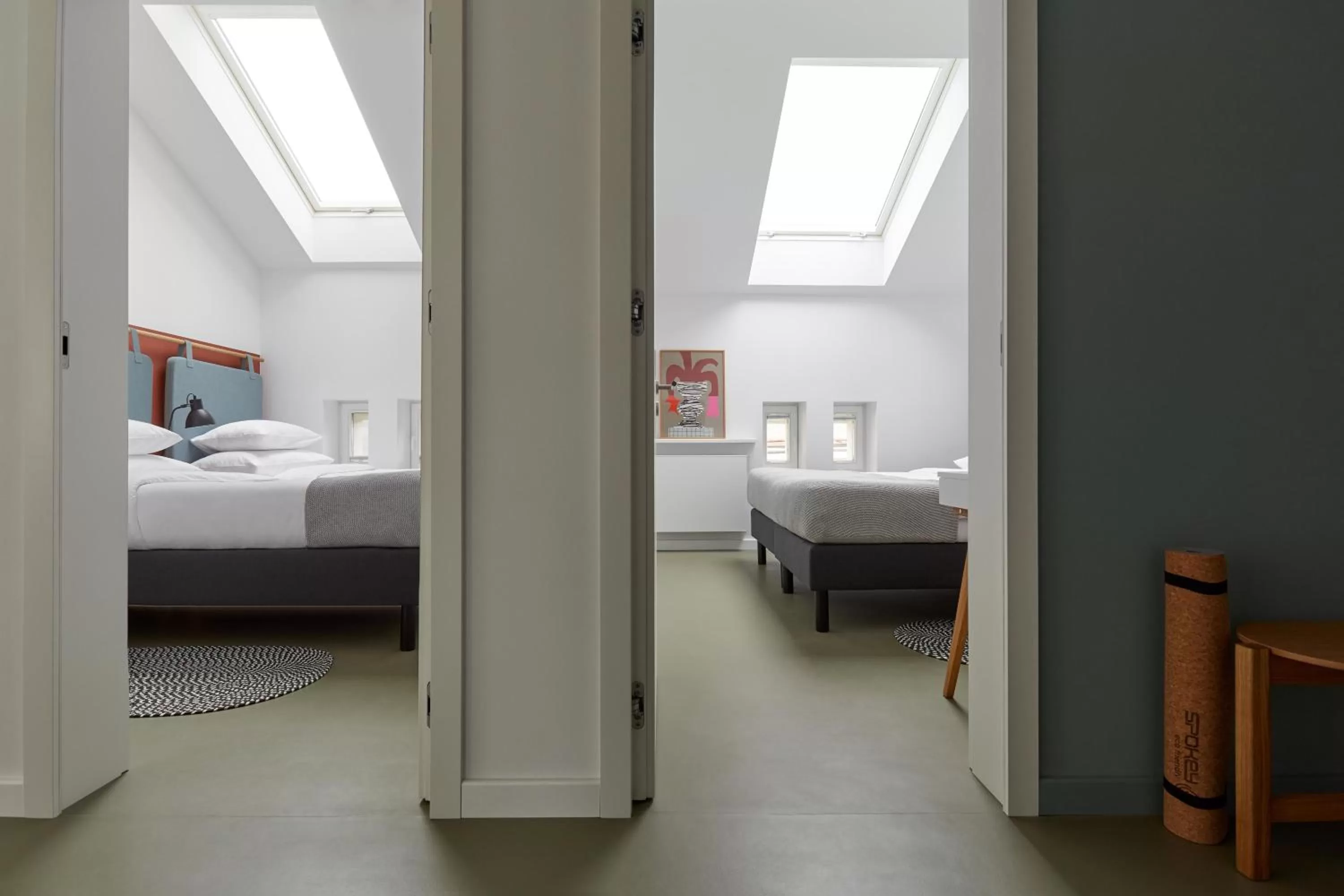 Bed in PLANTONIA Aparthotel