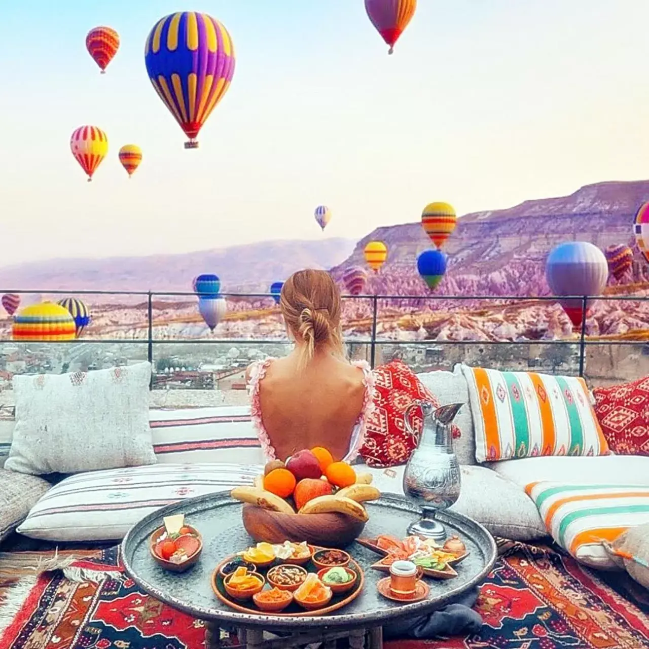 Natural landscape in Cappadocia Cave Suites