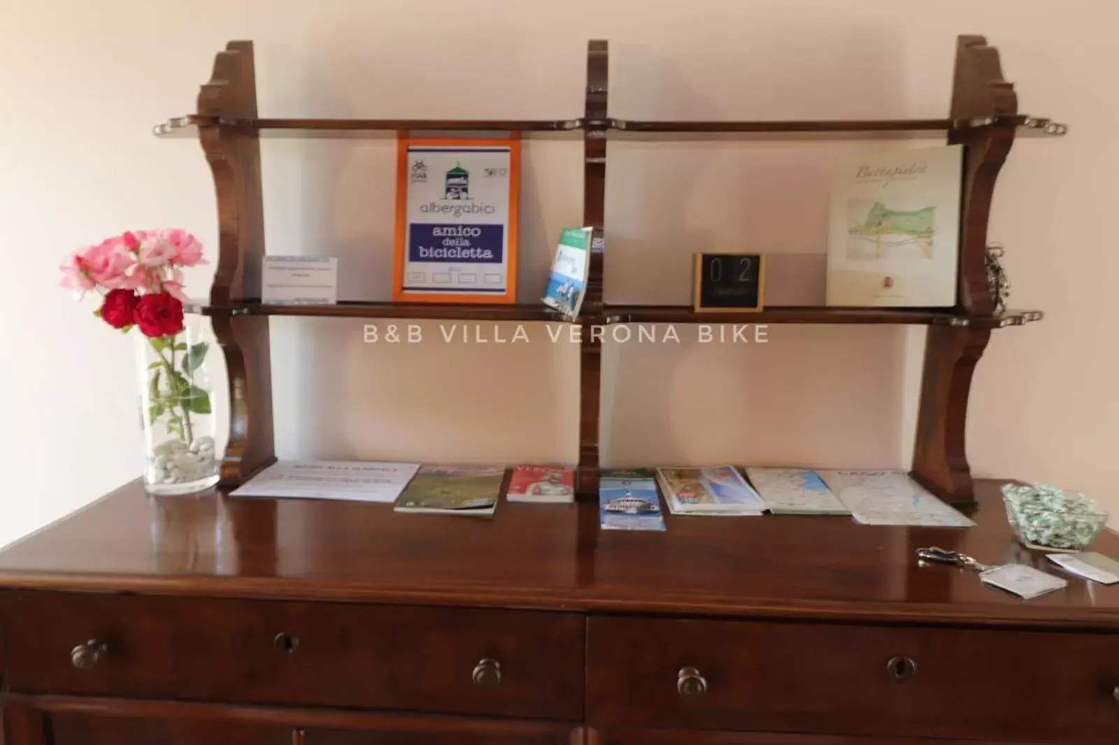 Lobby or reception in B&B Villa Verona Bike