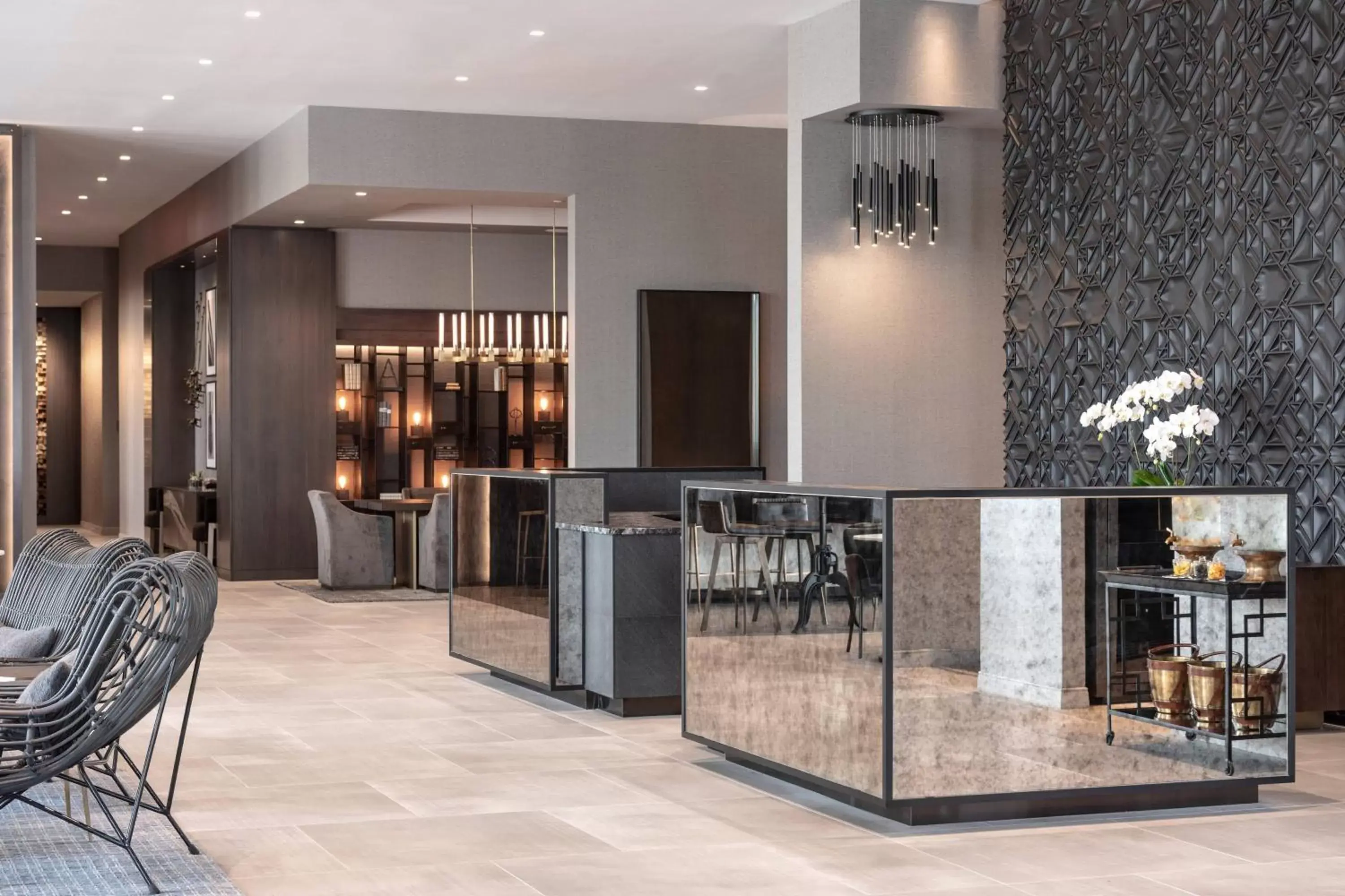 Lobby or reception in The Row Hotel at Assembly Row, Autograph Collection Lobby or reception in The Row Hotel at Assembly Row, Autograph Collection