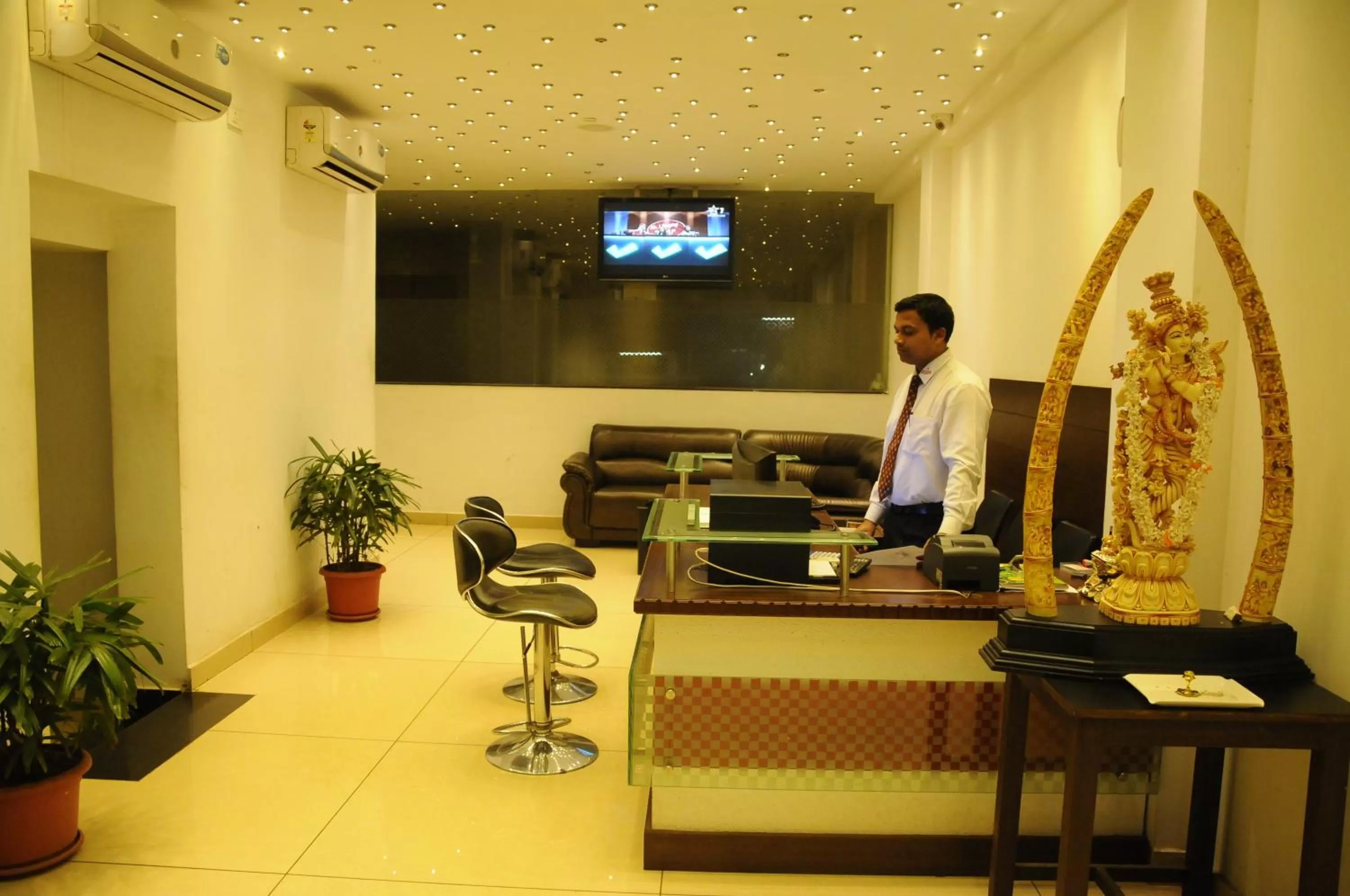 Lobby or reception in Hotel Sri Krishna Residency