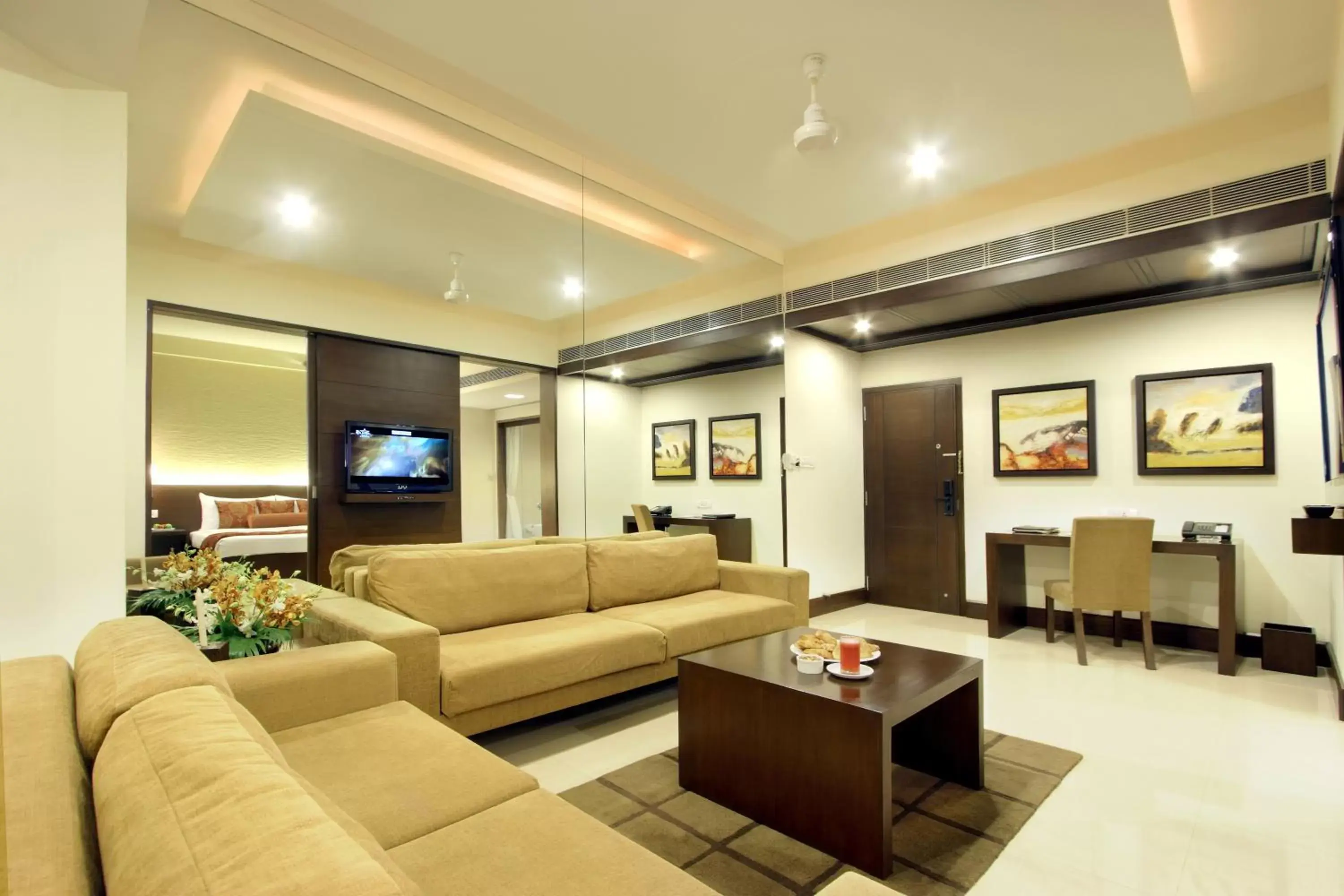 Photo of the whole room, Seating Area in Hotel Express Residency Vadodara