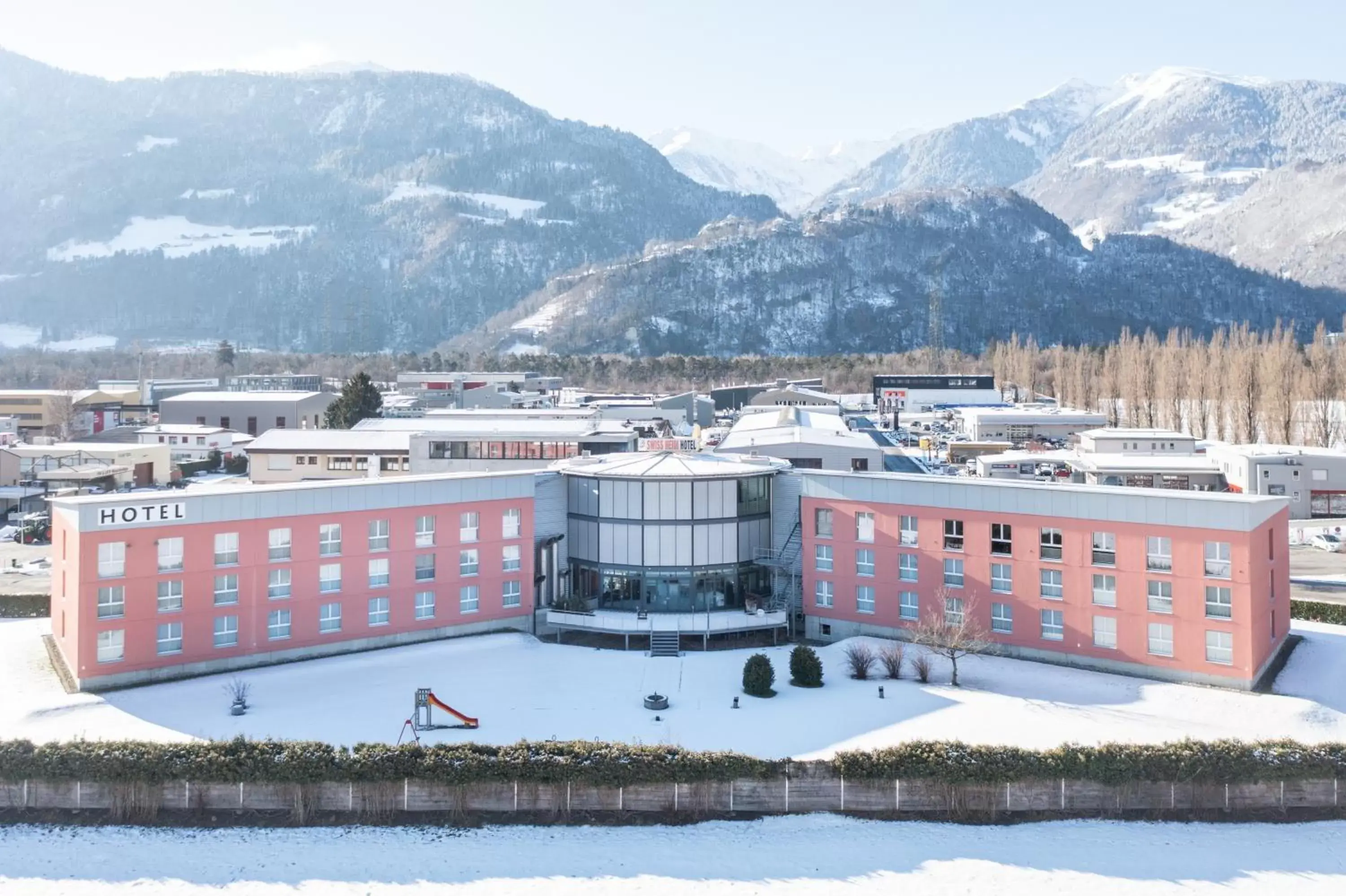 Property building, Winter in Swiss Heidi Hotel