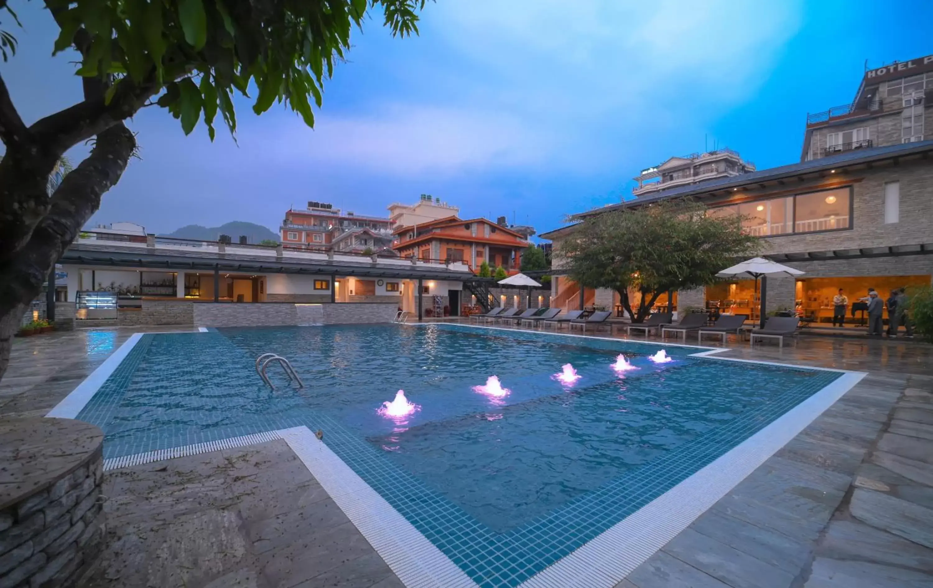 Pool view in Hotel Barahi Pokhara Pool view in Hotel Barahi Pokhara