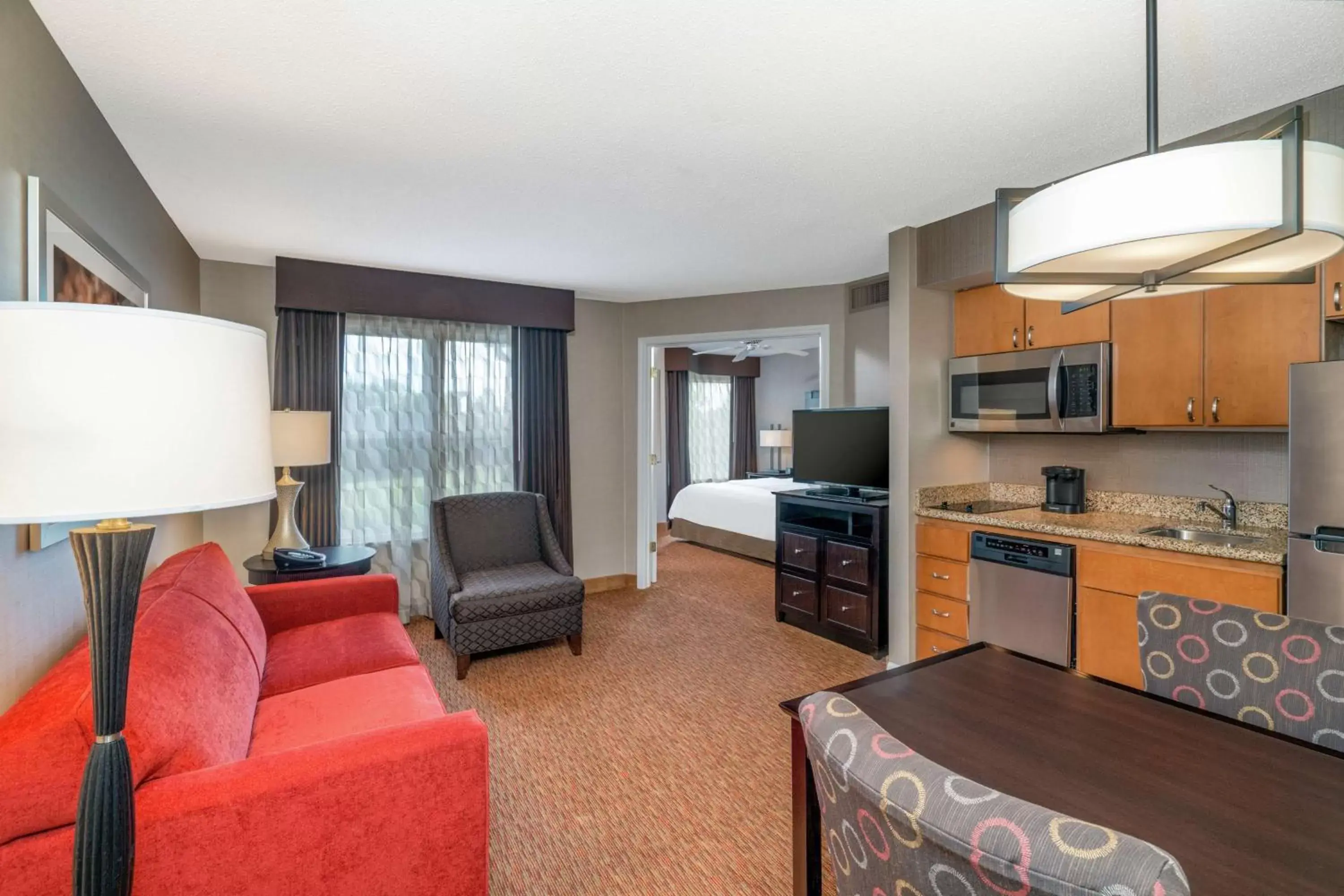 Bedroom, Seating Area in Homewood Suites Lafayette