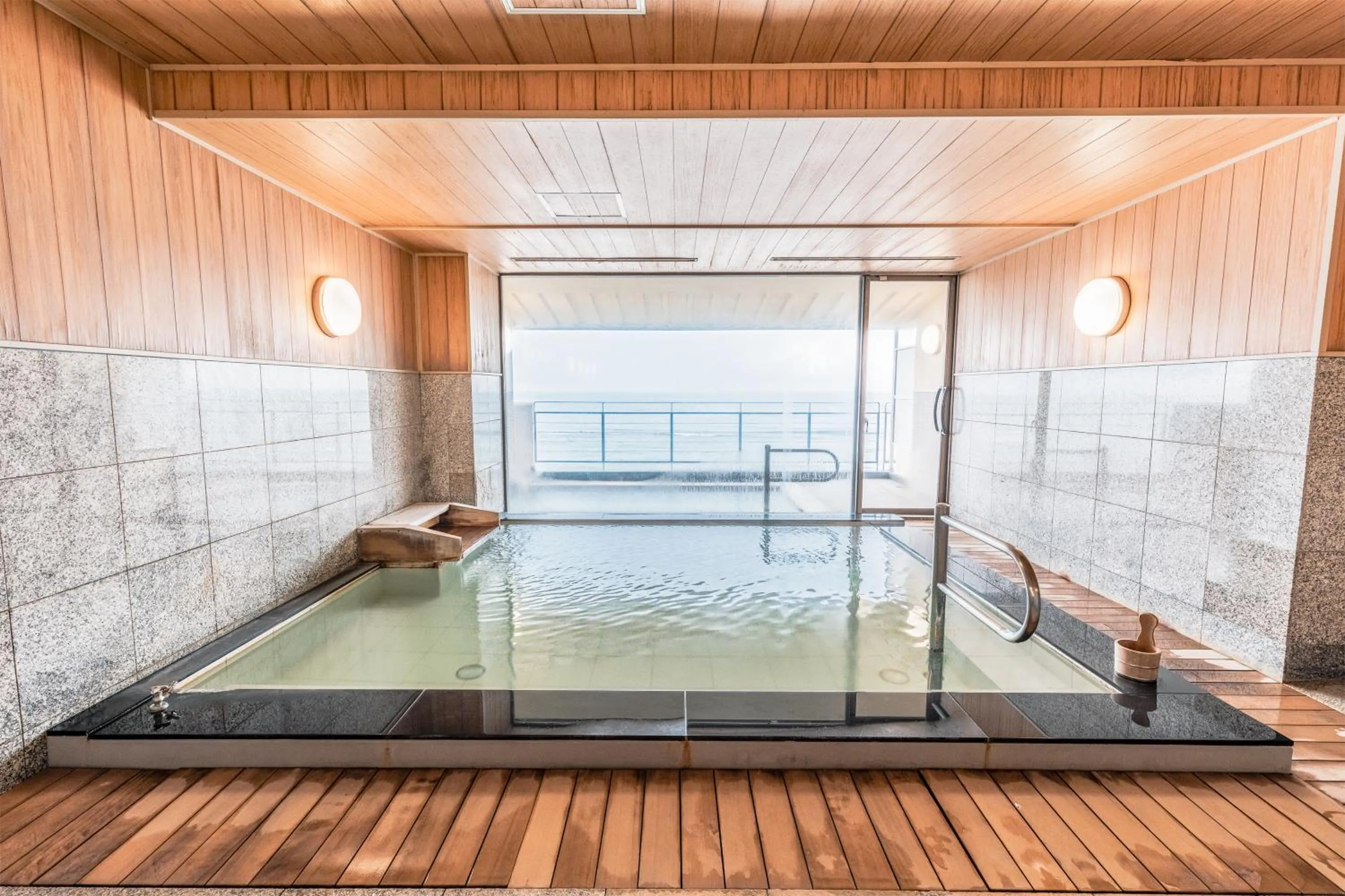 Hot Spring Bath in Wakamatsu Hot Spring Resort