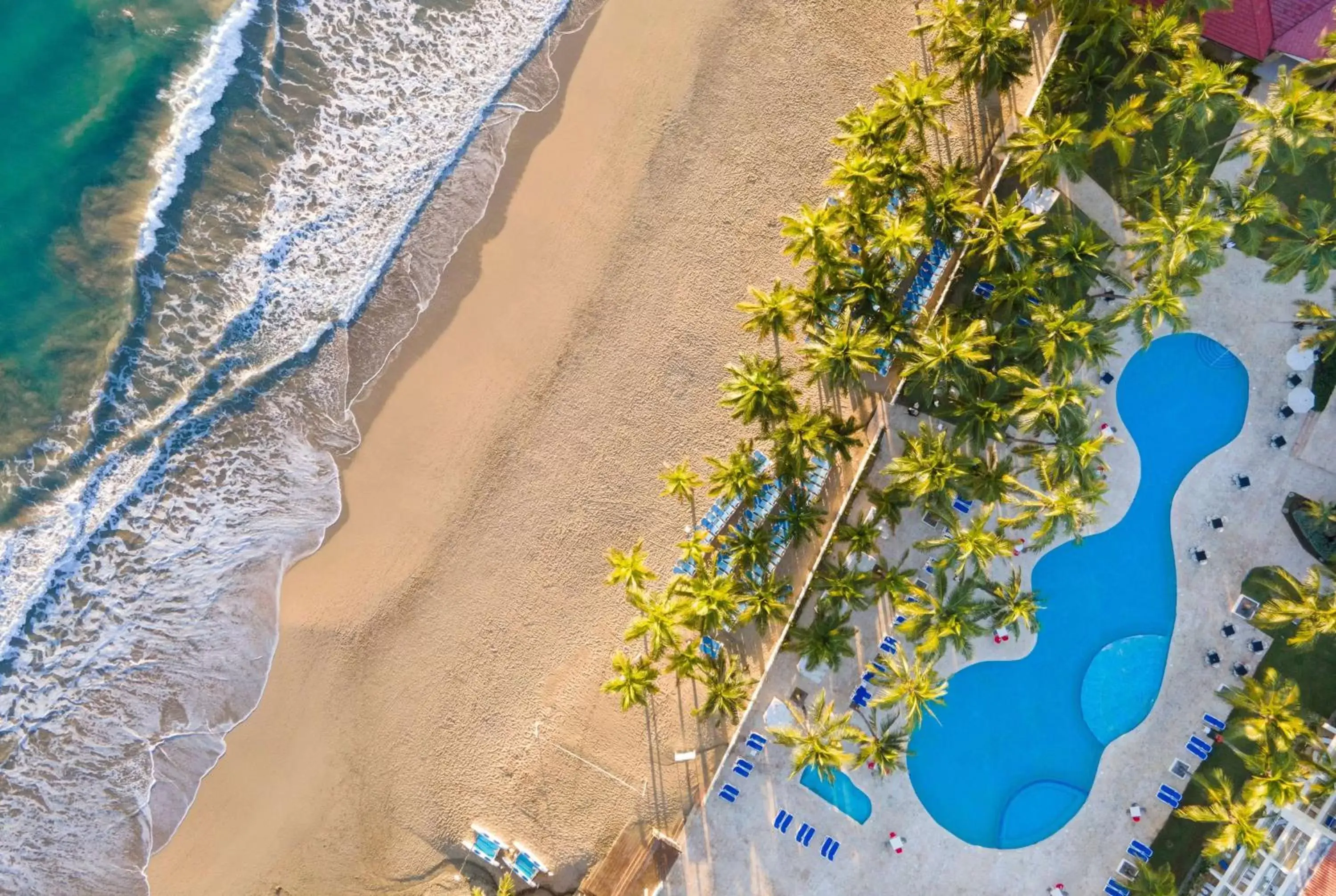 Pool view, Bird's-eye View in Viva Tangerine by Wyndham, A Trademark All Inclusive