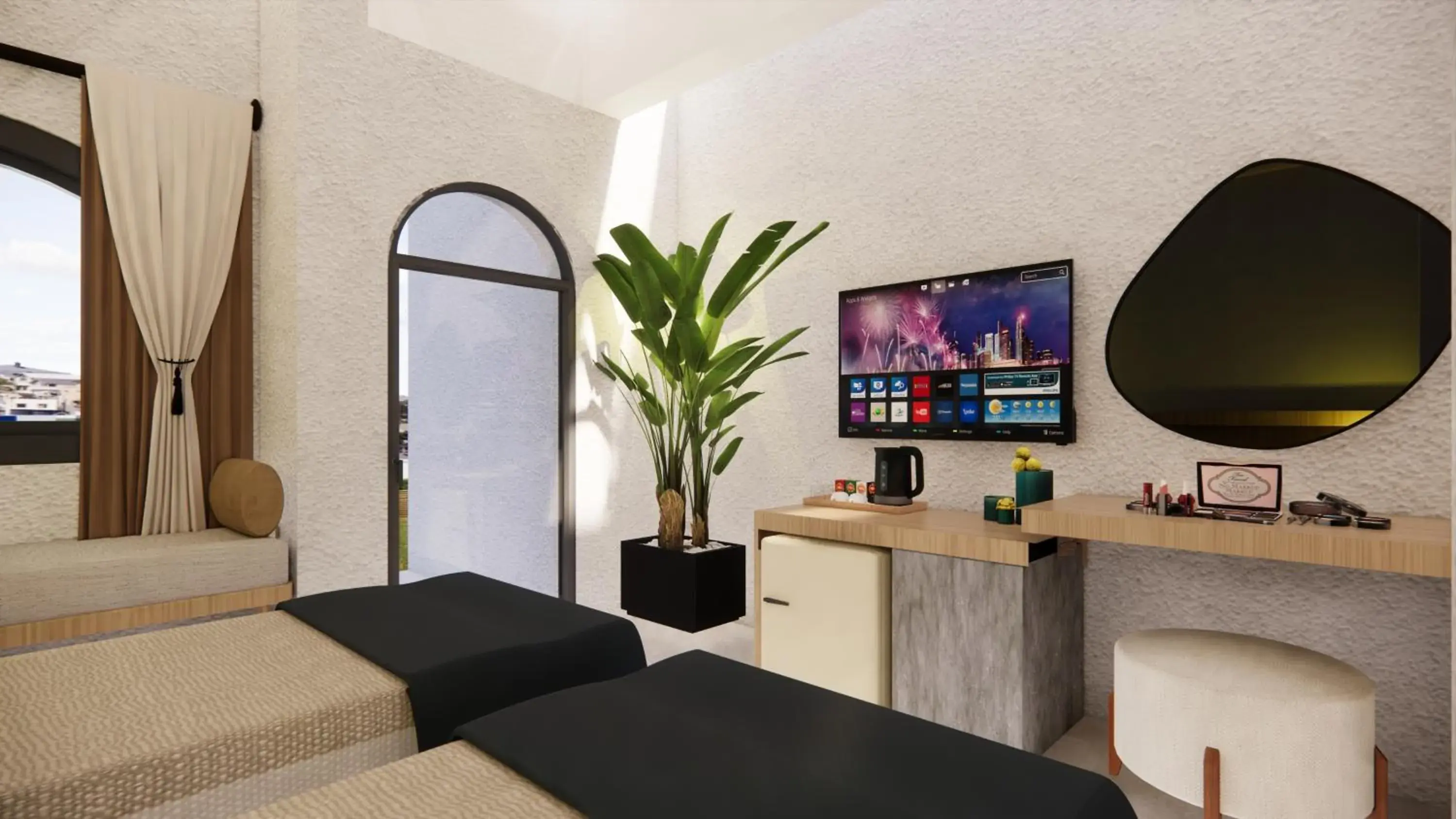 TV and multimedia, TV/Entertainment Center in Unsal Hotel