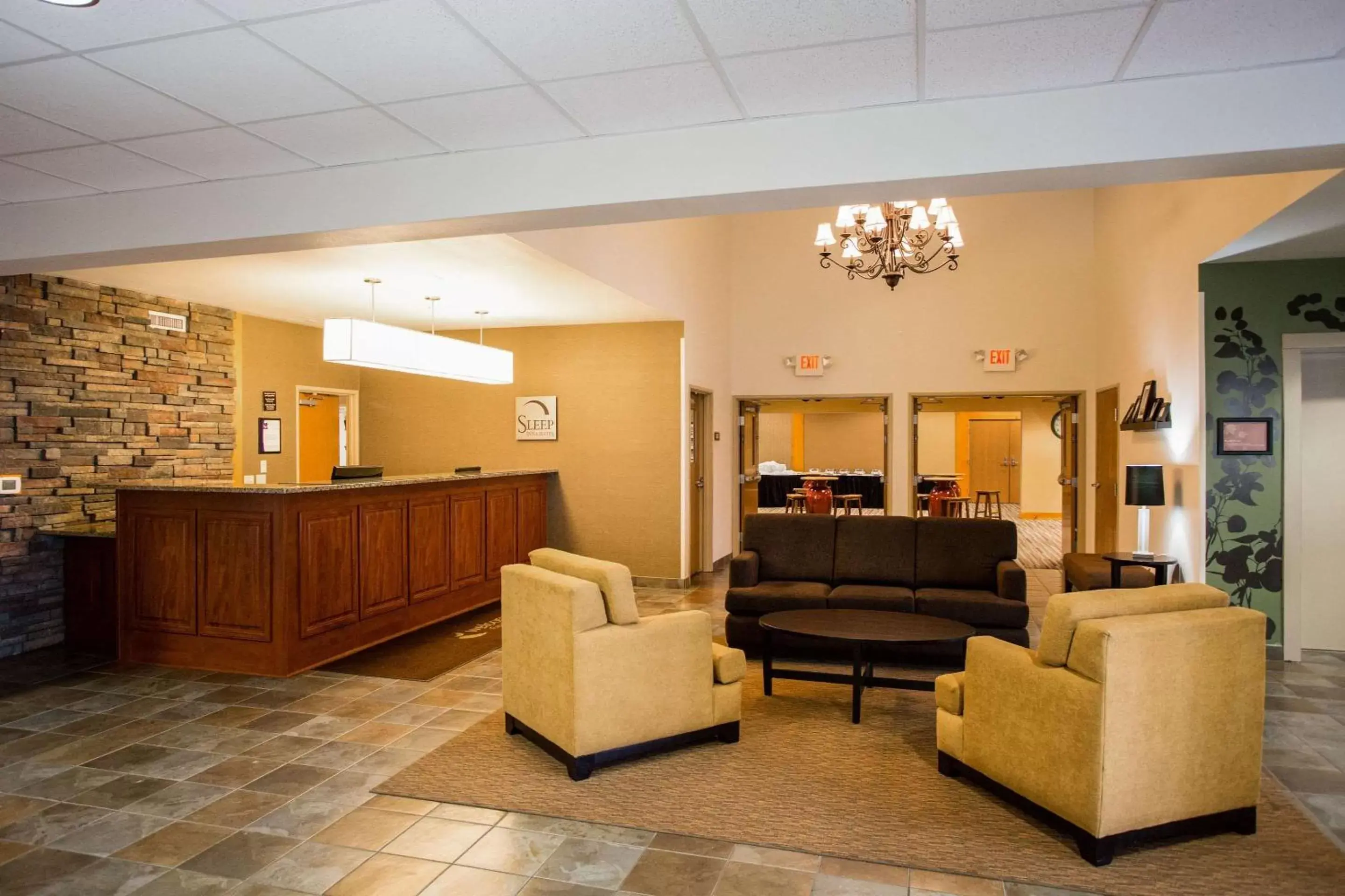 Lobby or reception, Lobby/Reception in Sleep Inn & Suites Conference Center Eau Claire