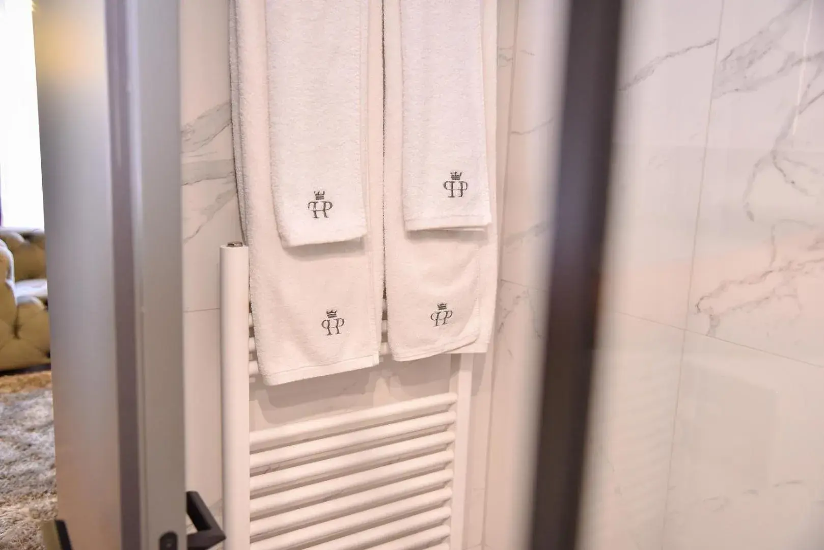 towels, Bathroom in Park Hotel Plovdiv