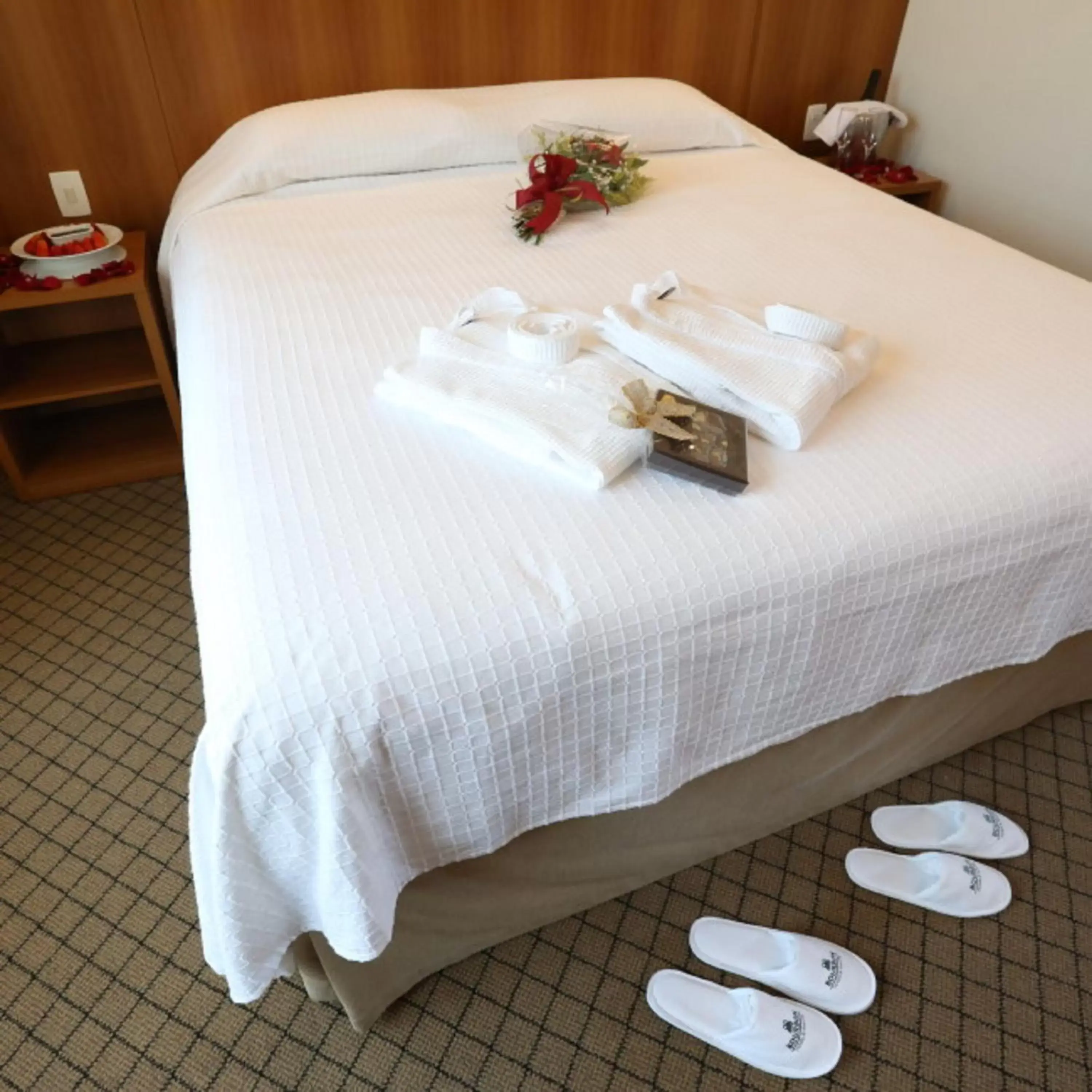 Decorative detail, Bed in Bourbon Joinville Convention Hotel