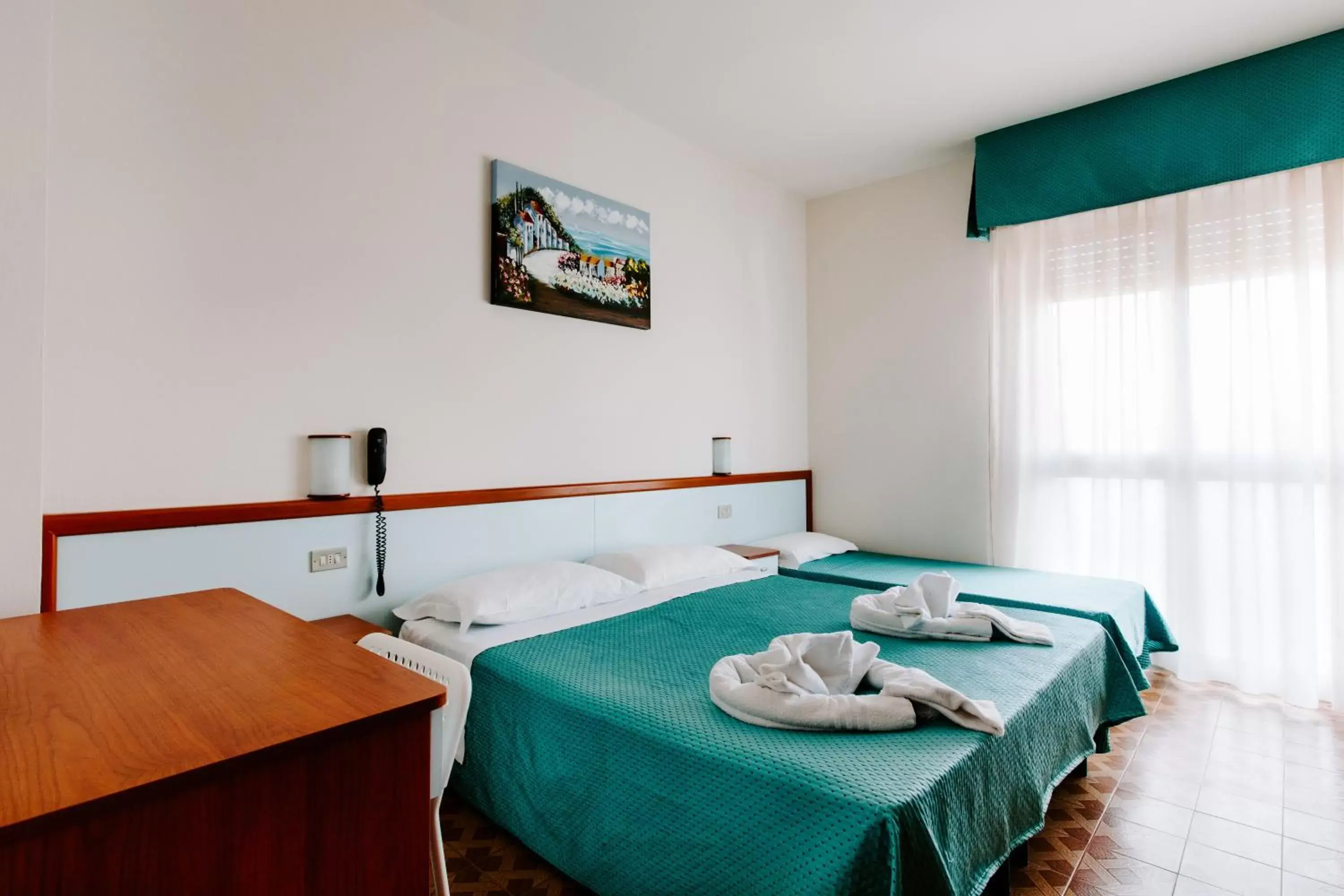 Bed in Hotel Villa Claudia