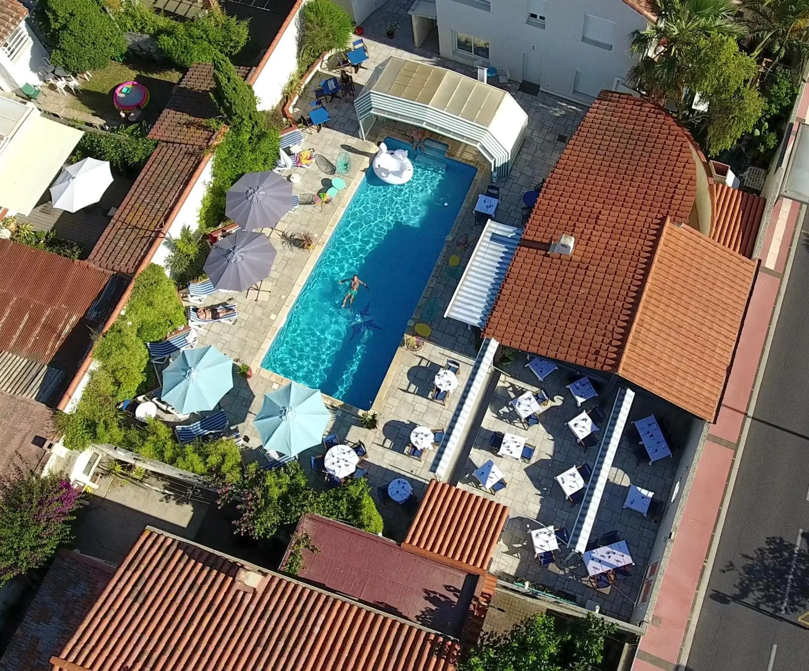 Bird's eye view, Bird's-eye View in Le Galion Hotel et Restaurant Canet Plage - Logis