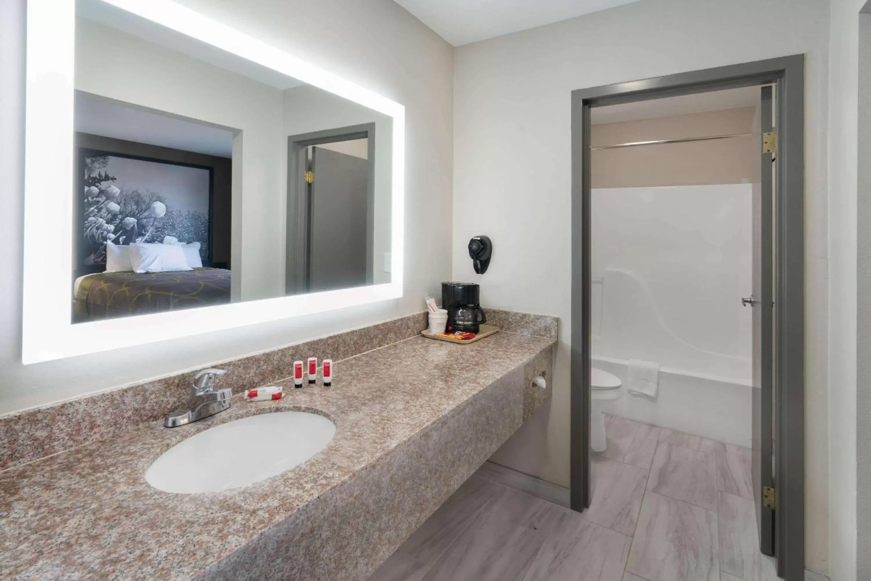 Bathroom in Super 8 by Wyndham Amarillo West