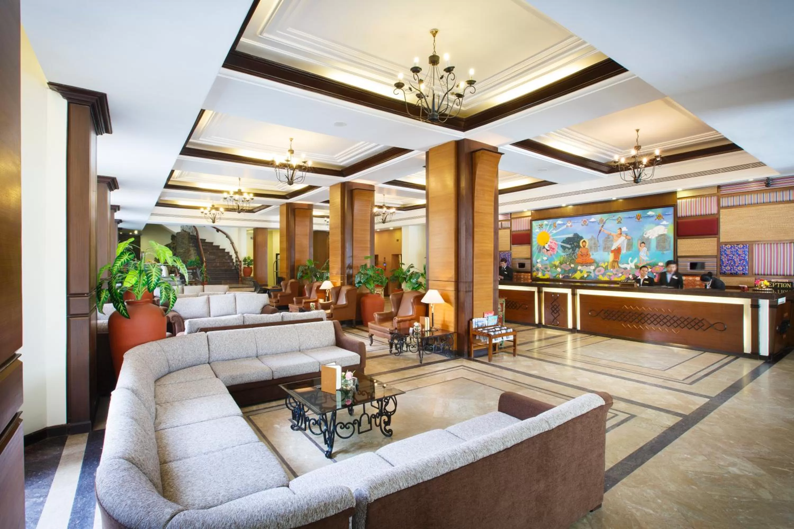 Lobby or reception in Royal Singi Hotel