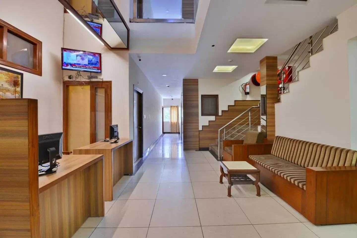 Lobby or reception in Hotel Aricent Opposite ISBT Sector 17 Chandigarh Lobby or reception in Hotel Aricent Opposite ISBT Sector 17 Chandigarh