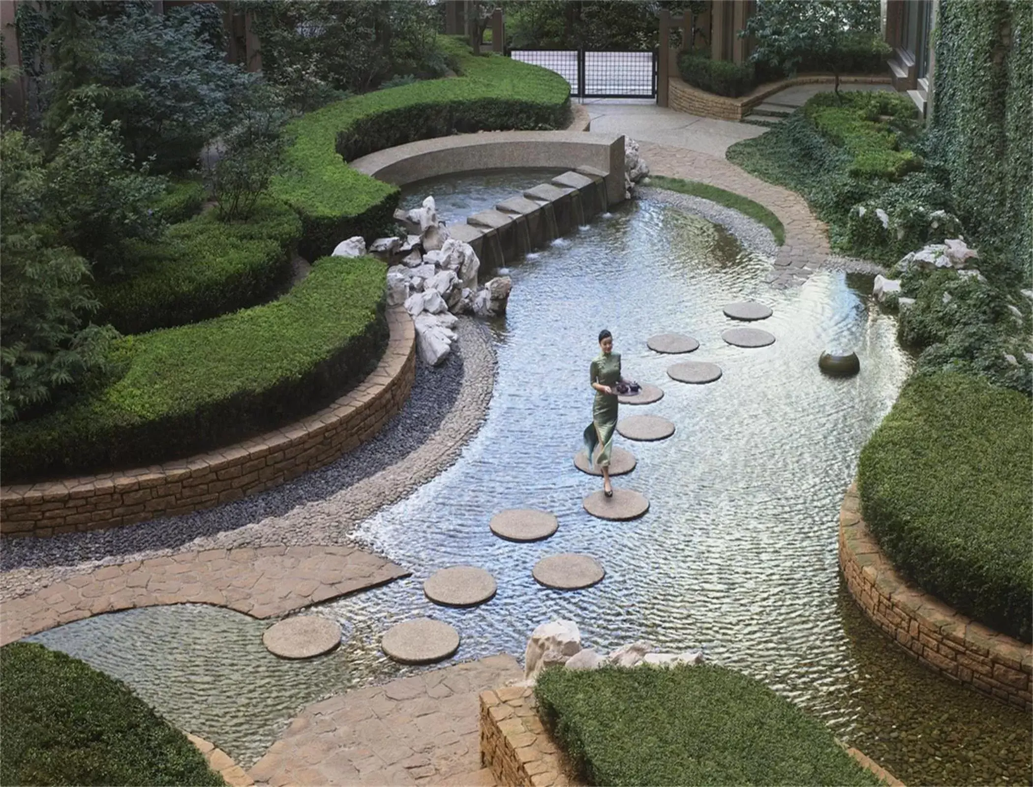 Garden view, Bird's-eye View in Shangri-La Dalian