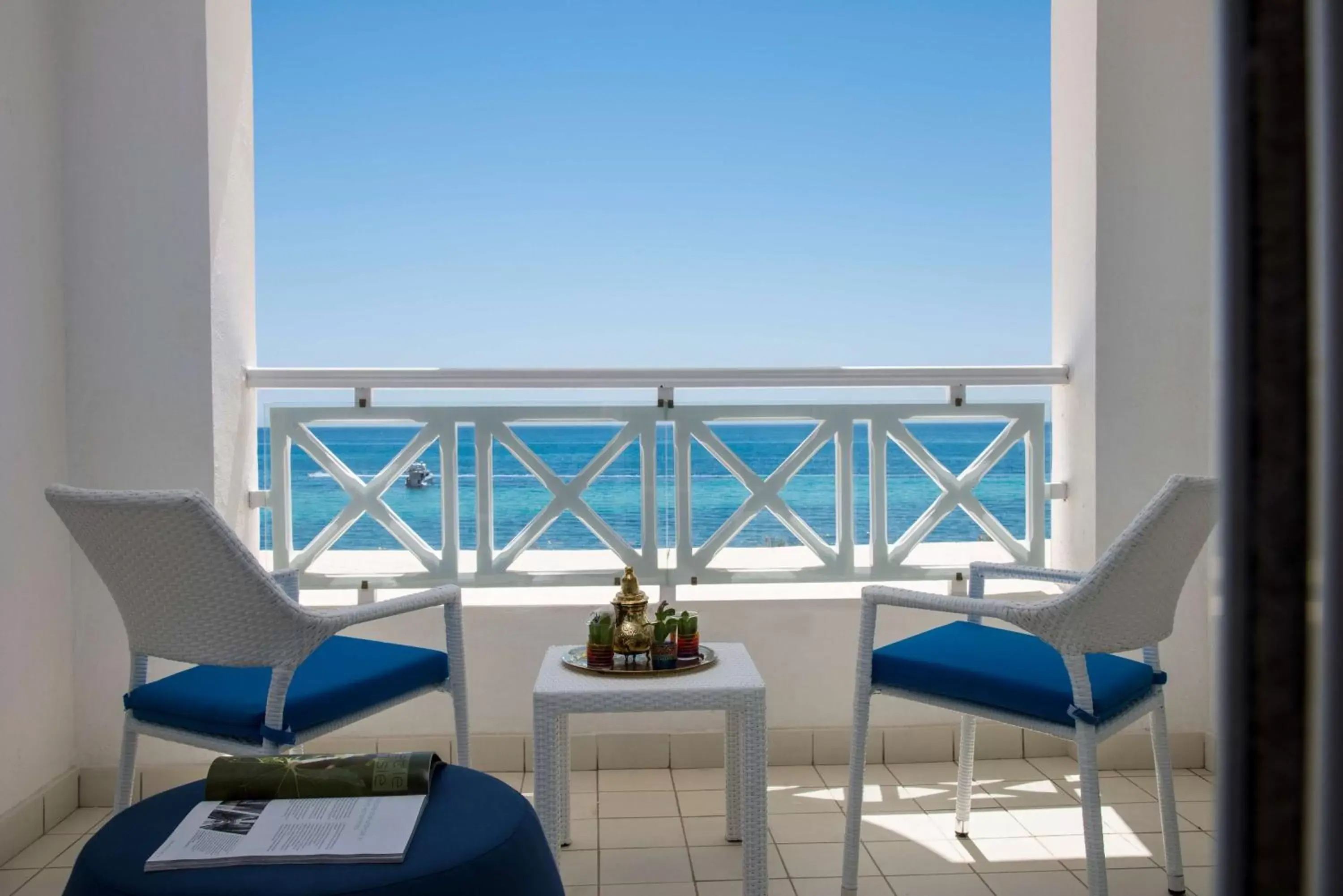 Photo of the whole room, Balcony/Terrace in Radisson Blu Resort & Thalasso Hammamet