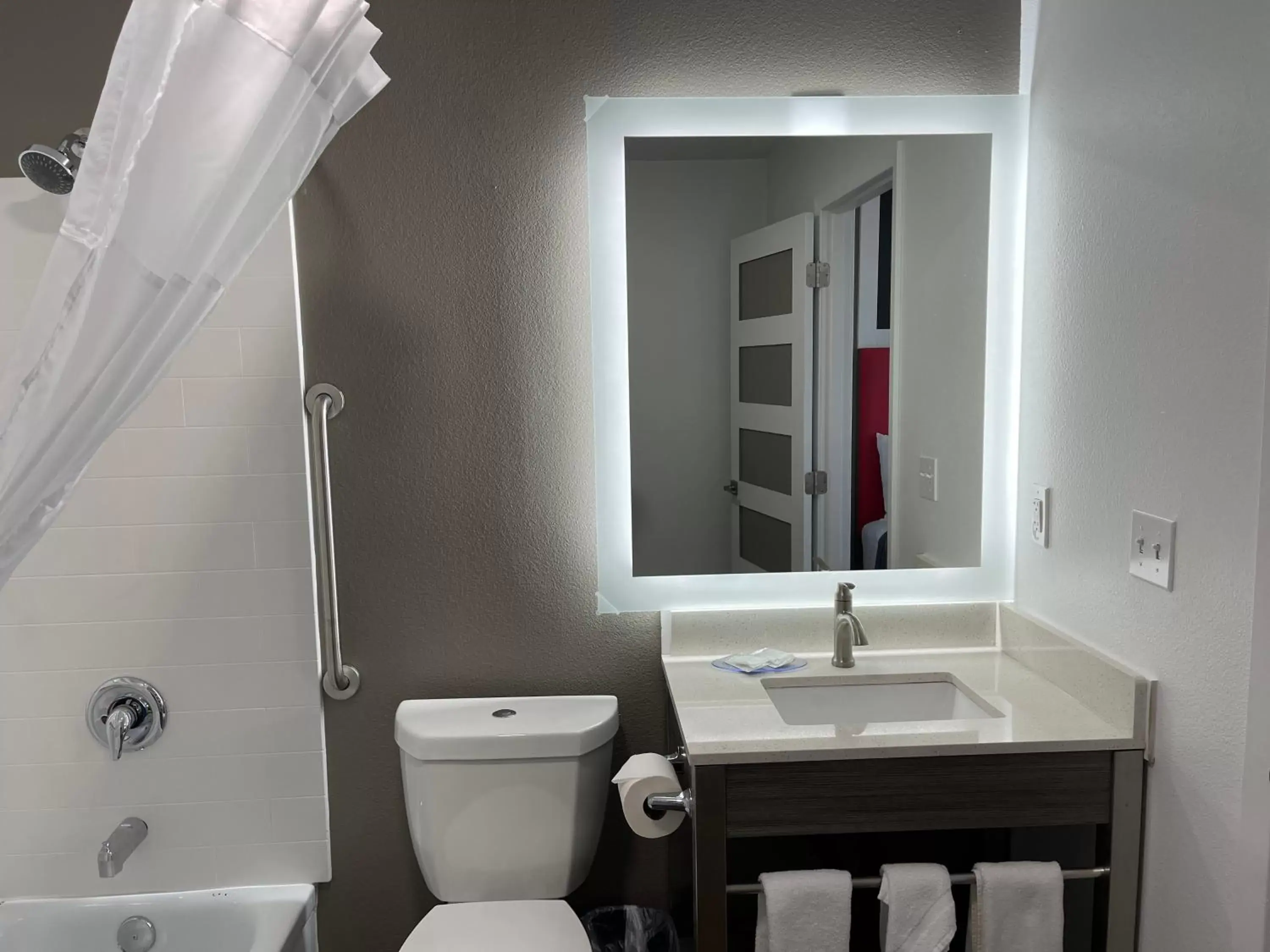 Bathroom in Money Saver Motel