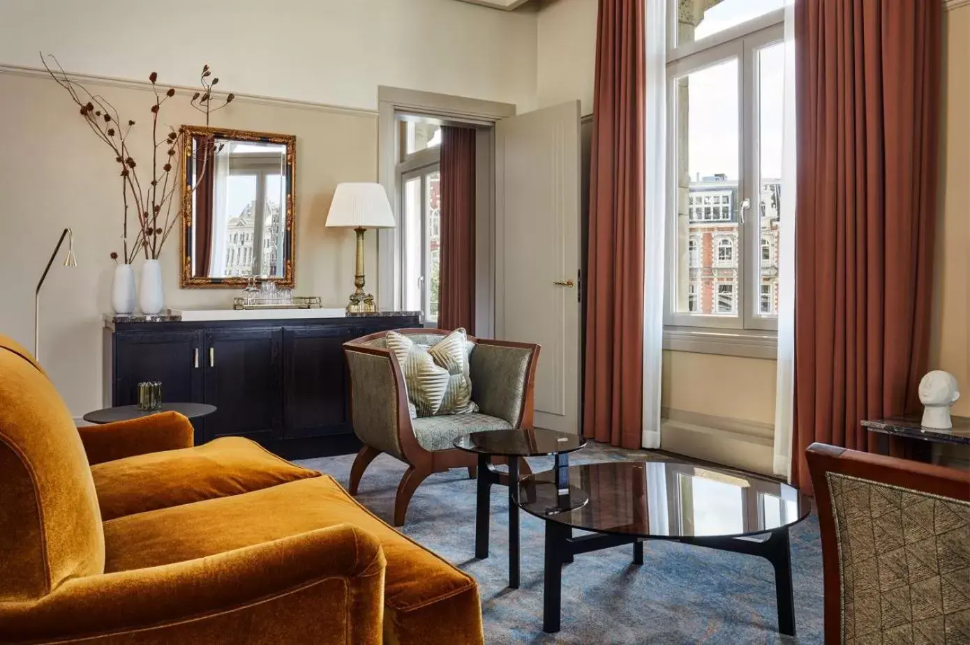 Seating Area in De L’Europe Amsterdam – The Leading Hotels of the World