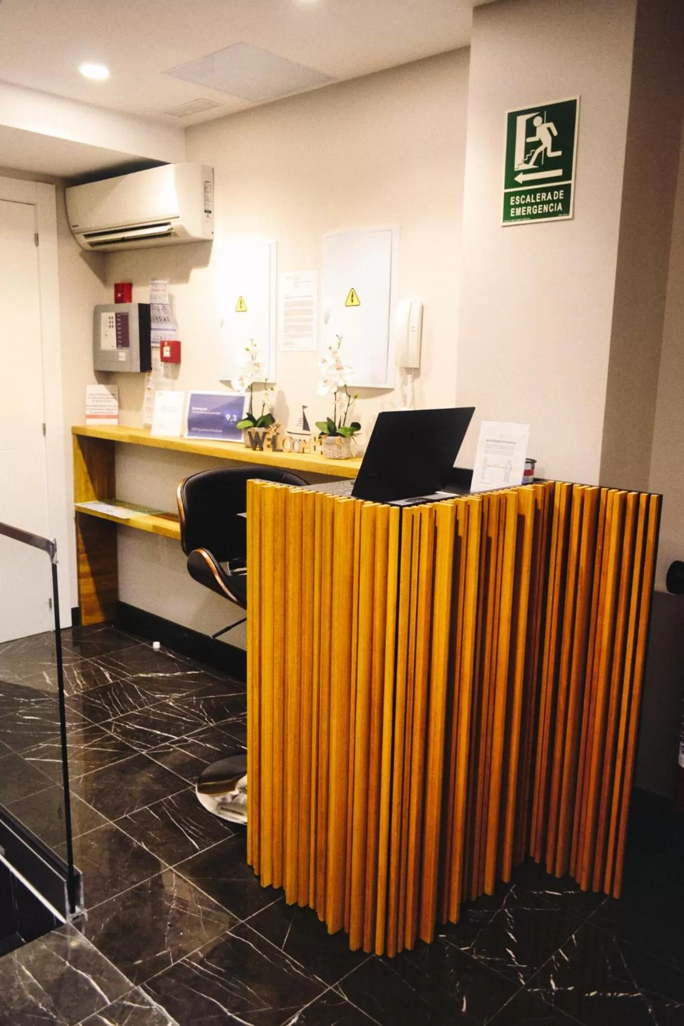 Lobby or reception in Posidonia Aparthotel