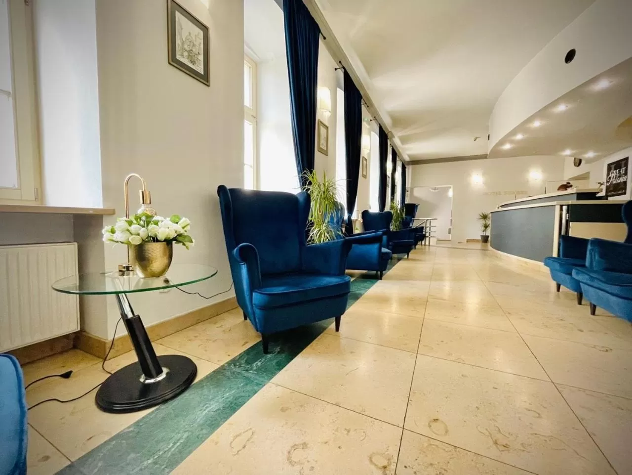 Lobby or reception in Great Polonia Wrocław Tumski