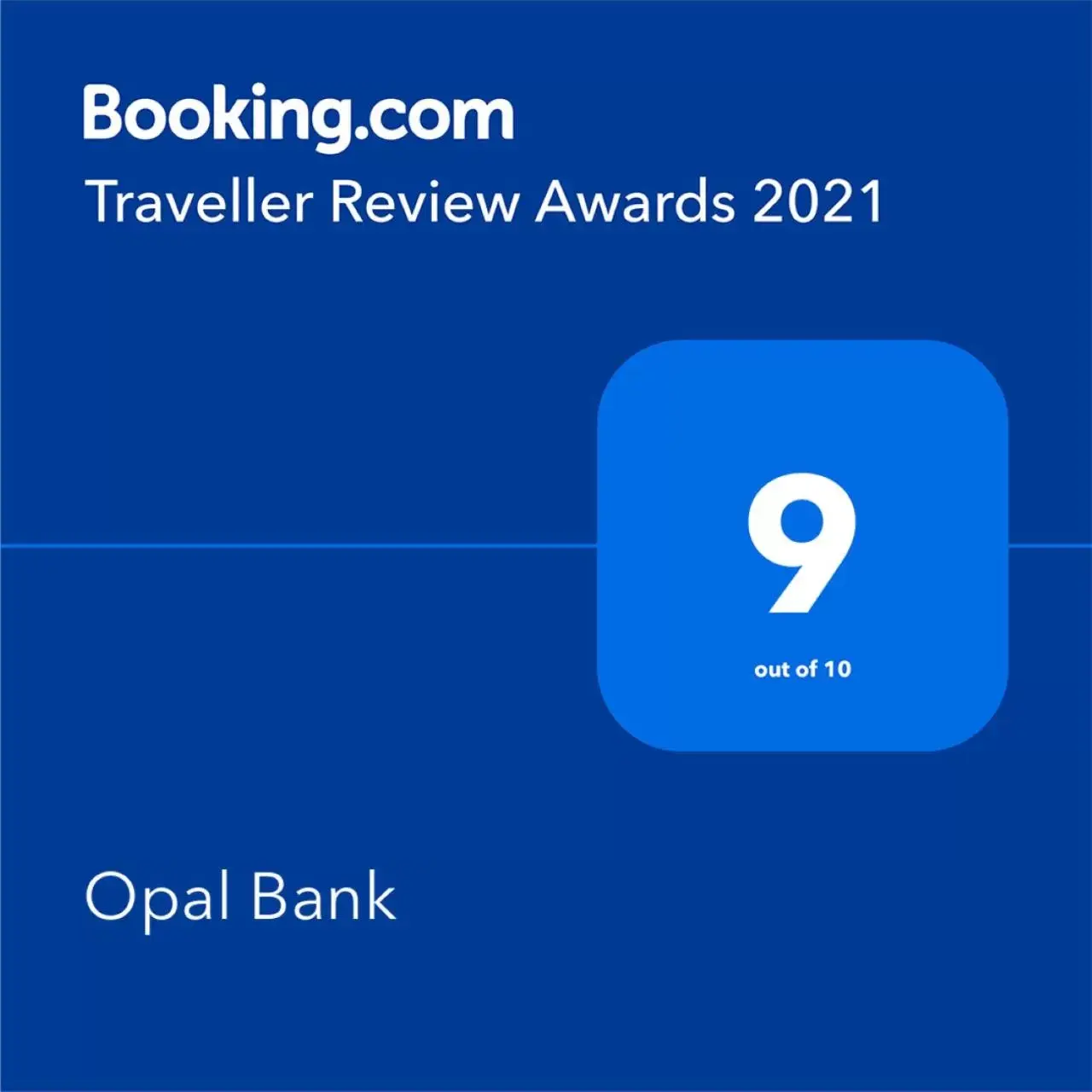 Certificate/Award, Logo/Certificate/Sign/Award in Opal Bank
