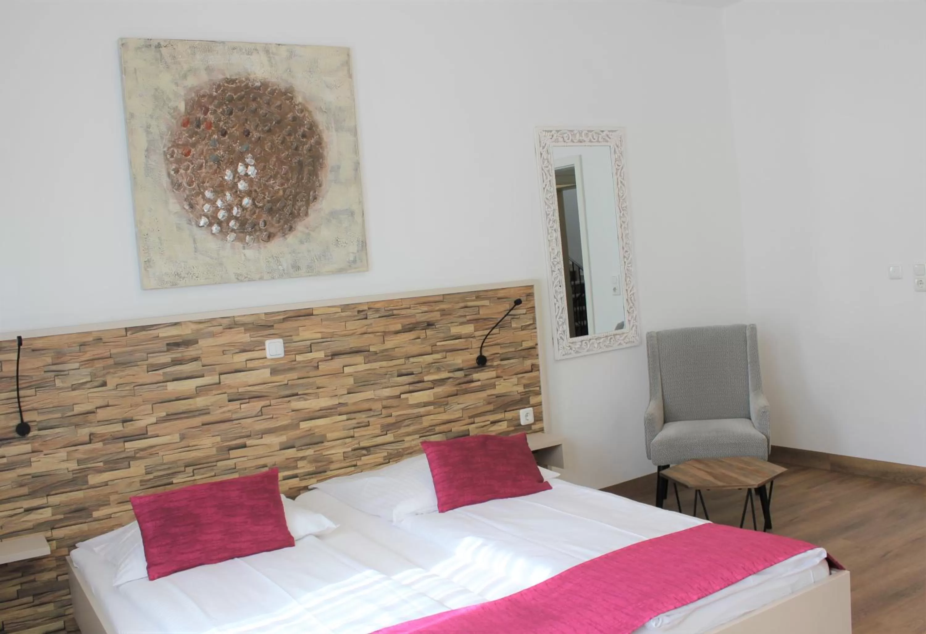 Photo of the whole room, Bed in Am Blumenhaus