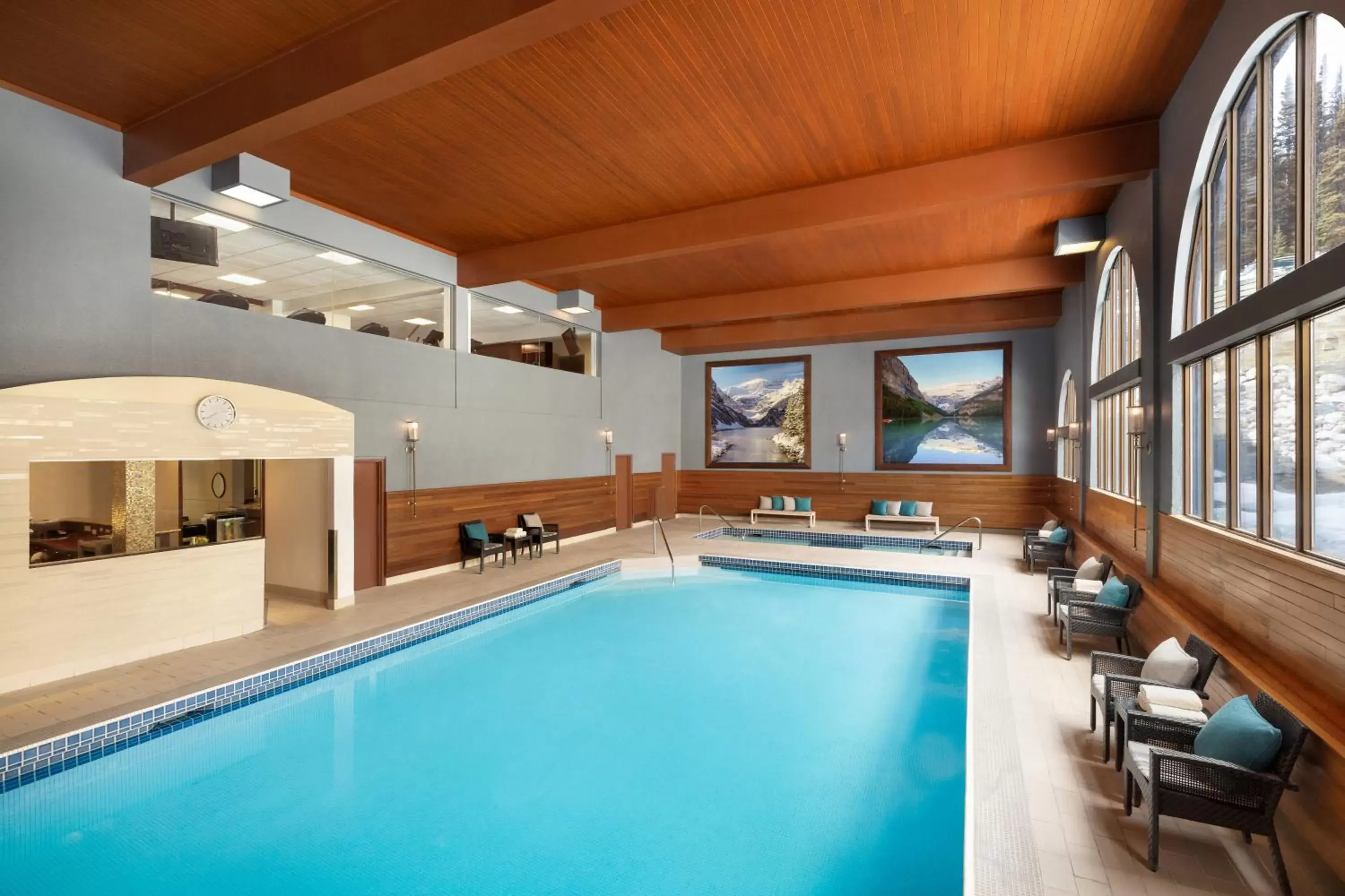 Pool view, Swimming Pool in Fairmont Château Lake Louise