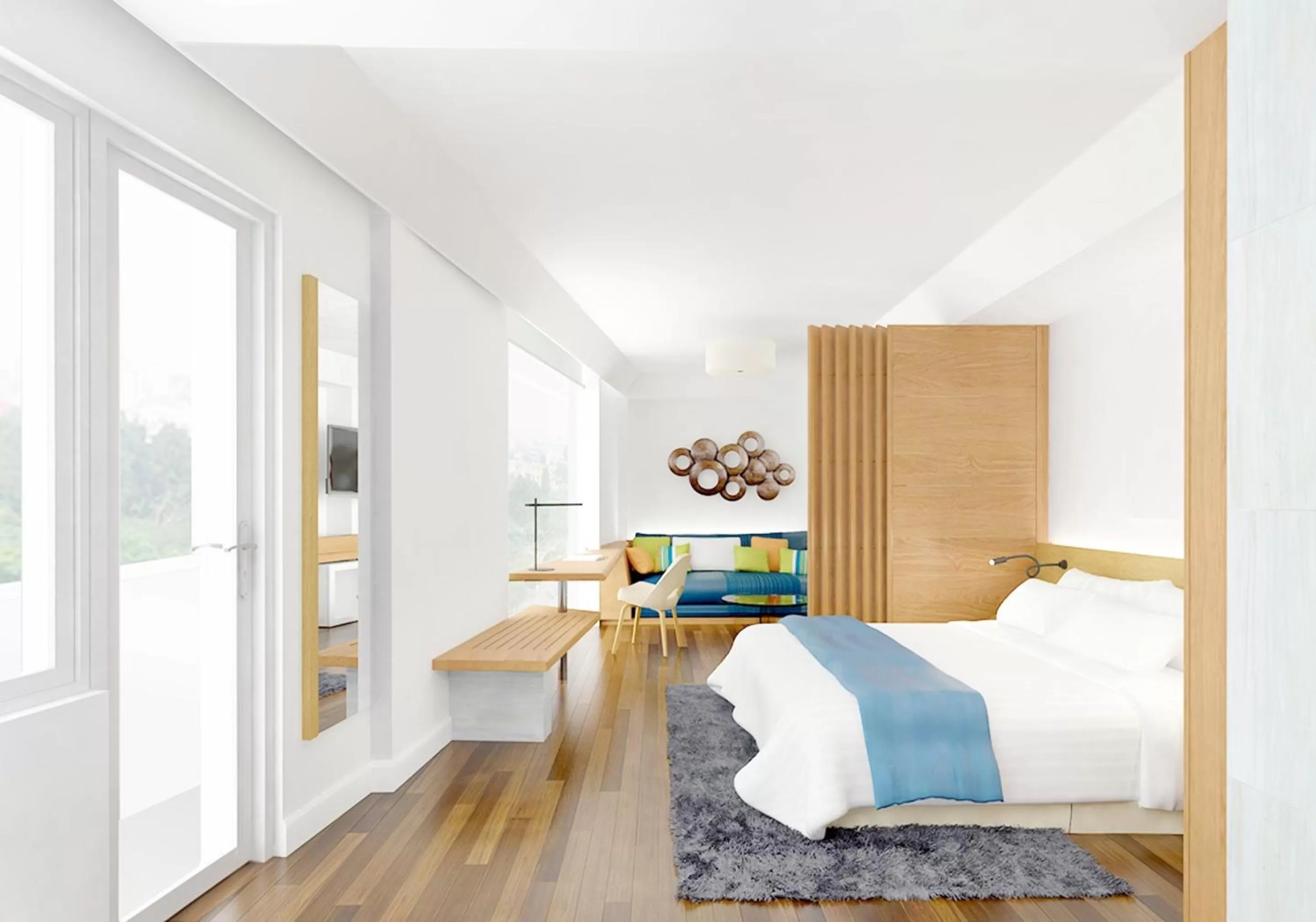 Living room, Bed in Liberty Hotel Saigon Greenview