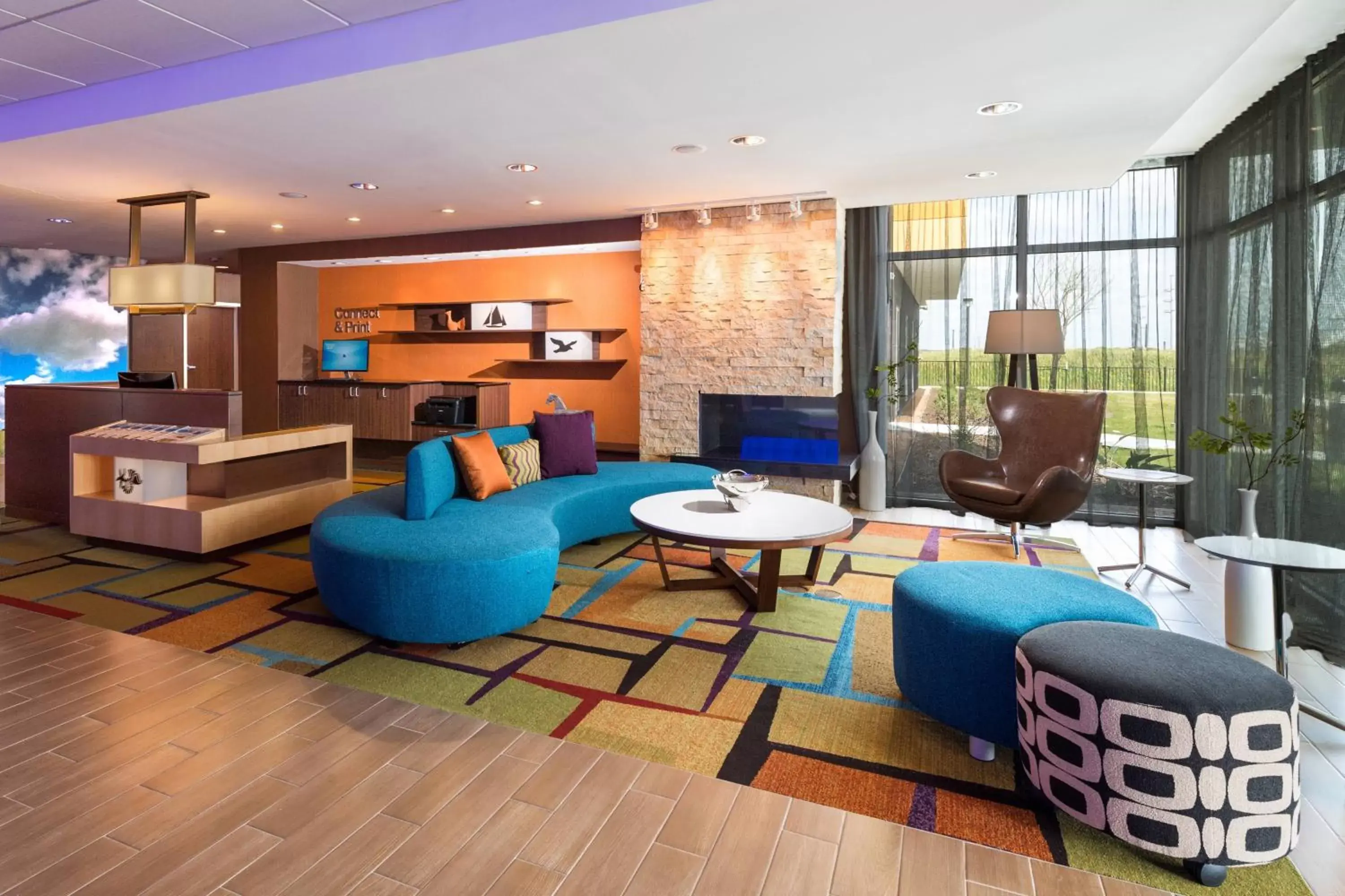 Lobby or reception, Lounge/Bar in Fairfield Inn & Suites by Marriott Corpus Christi Aransas Pass