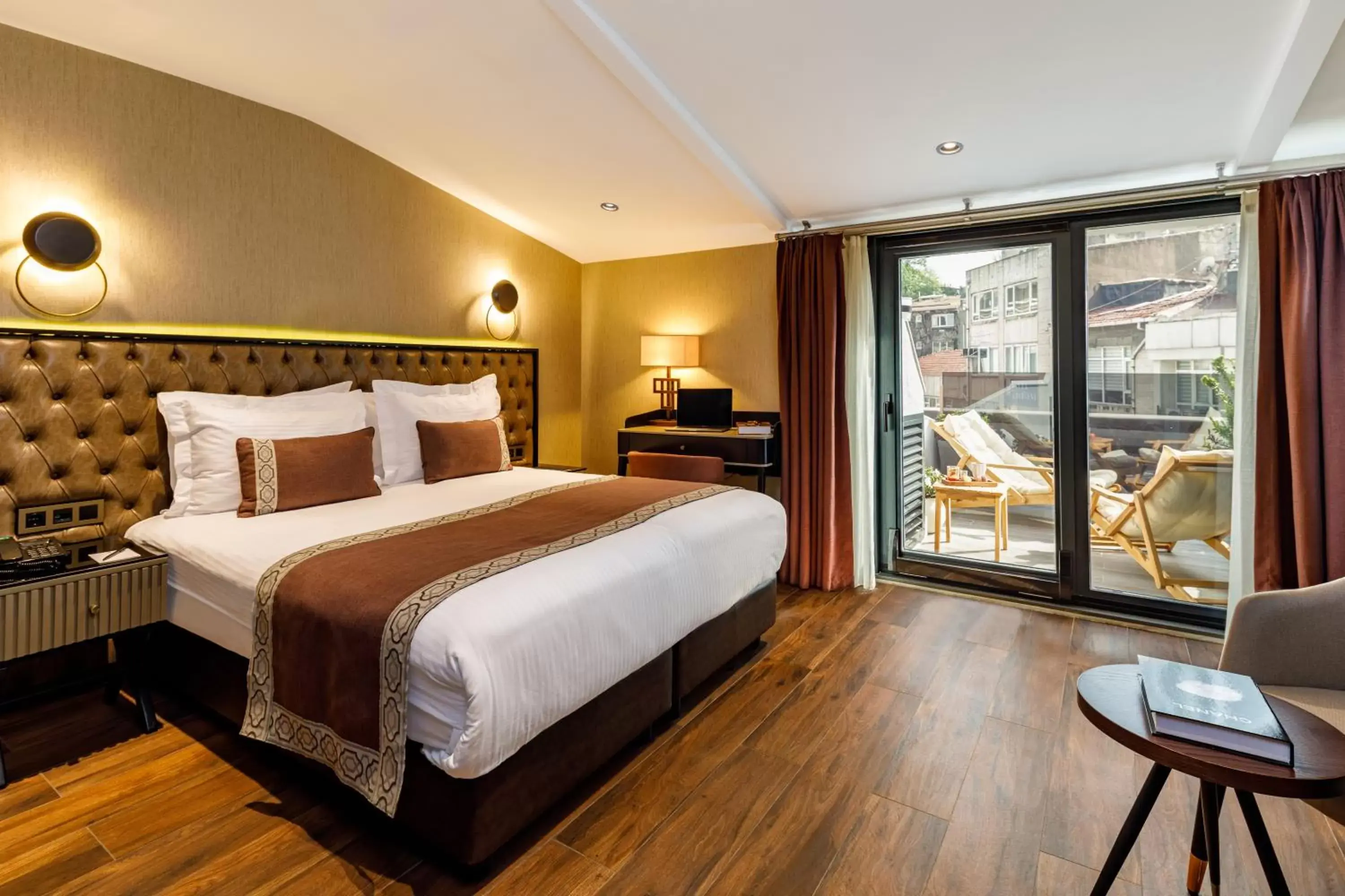 Bed in Euro Design Hotel