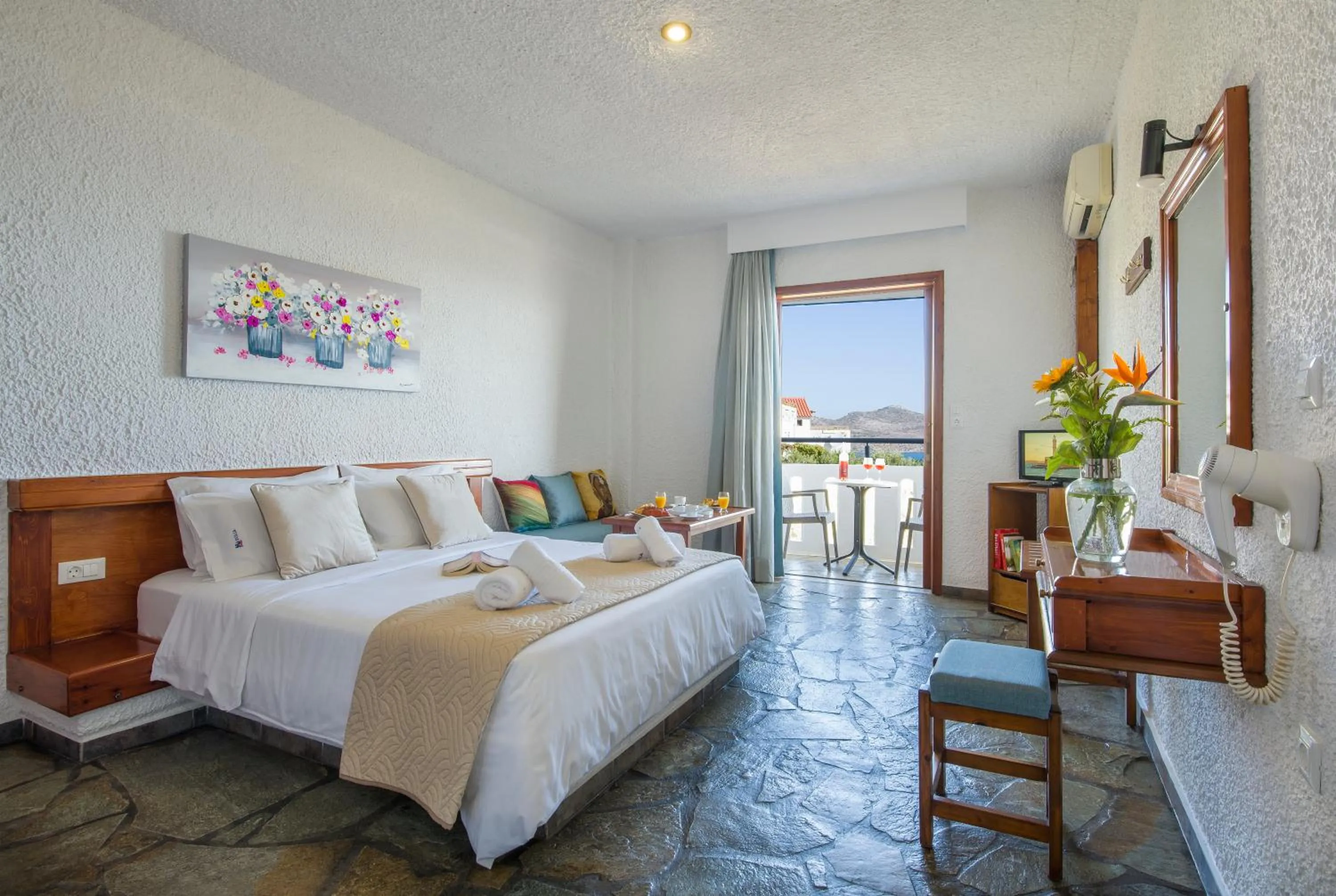 Bed in Folia Apartments Chania