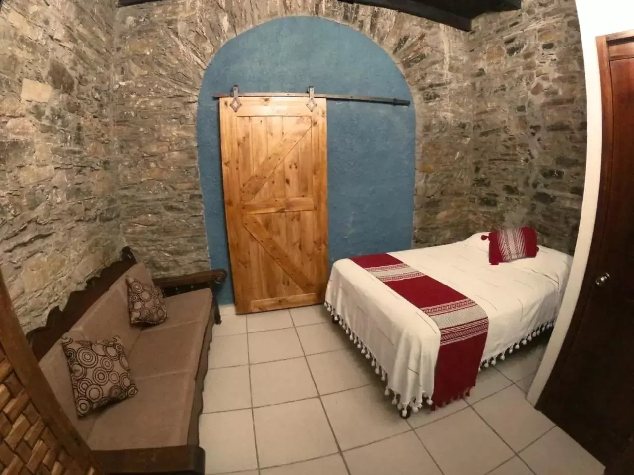 Bed in Grann Posada Xilitla