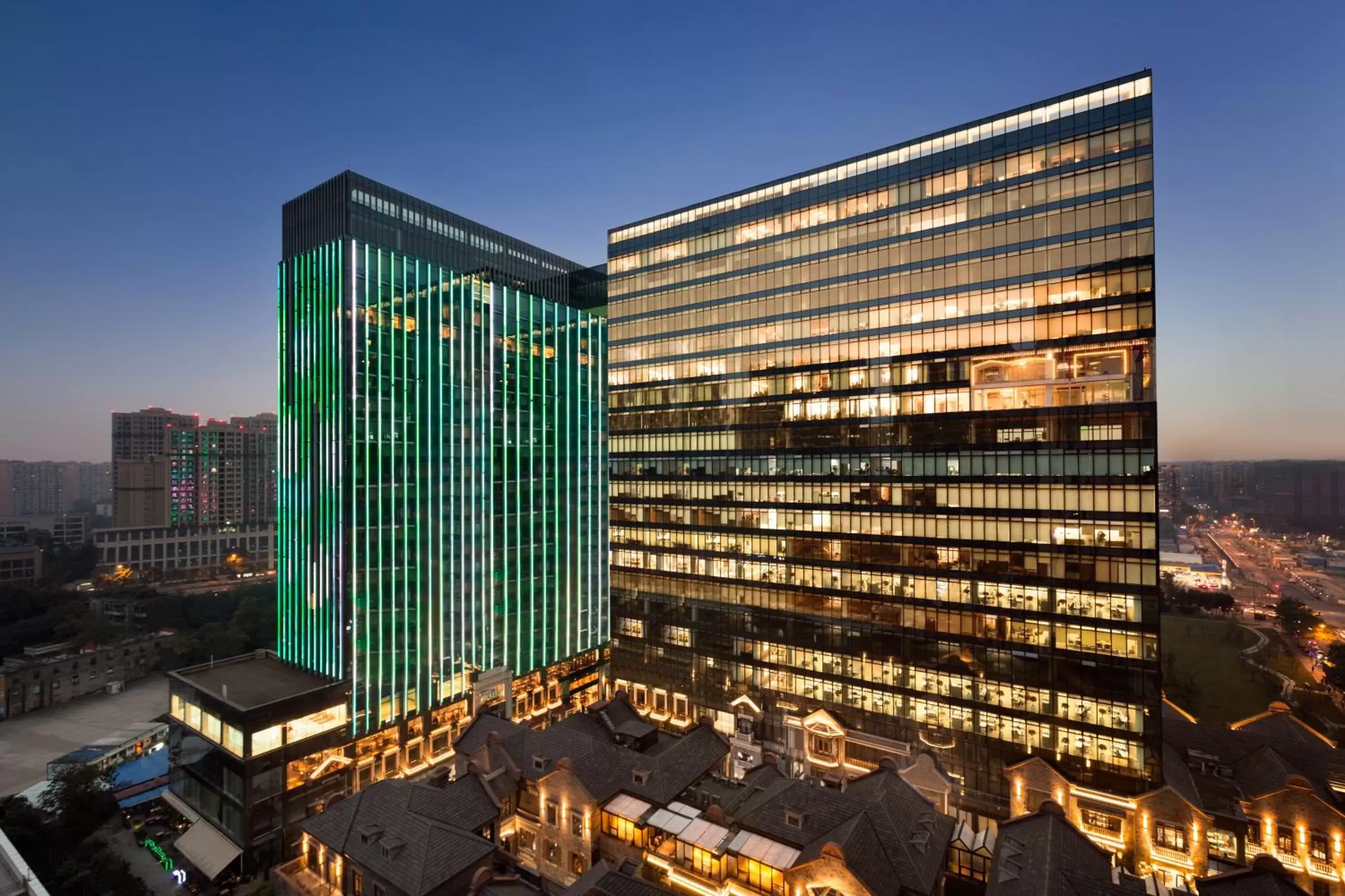 Bird's eye view in Hyatt House Chengdu Pebble Walk