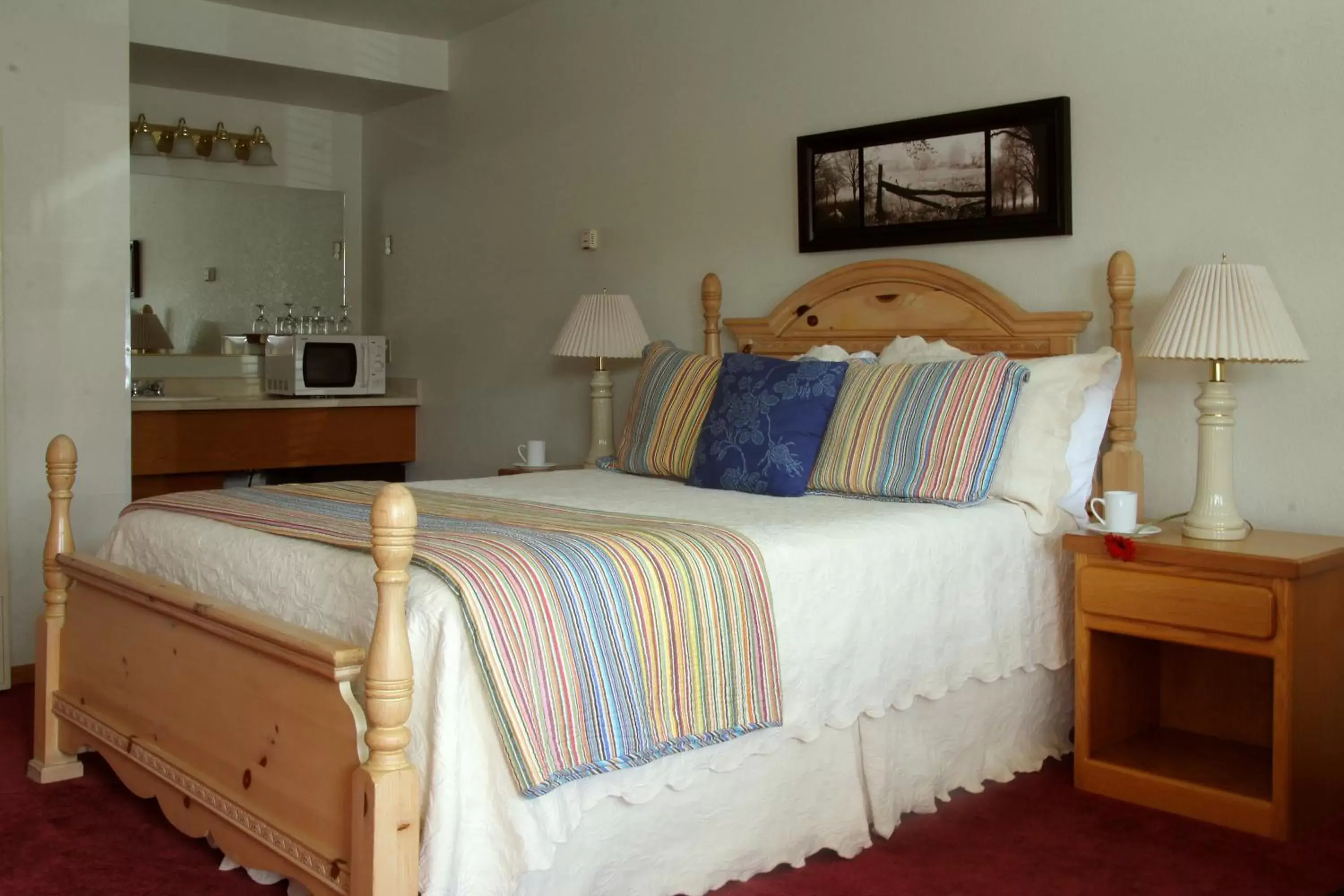 Bed in Redwood Suites