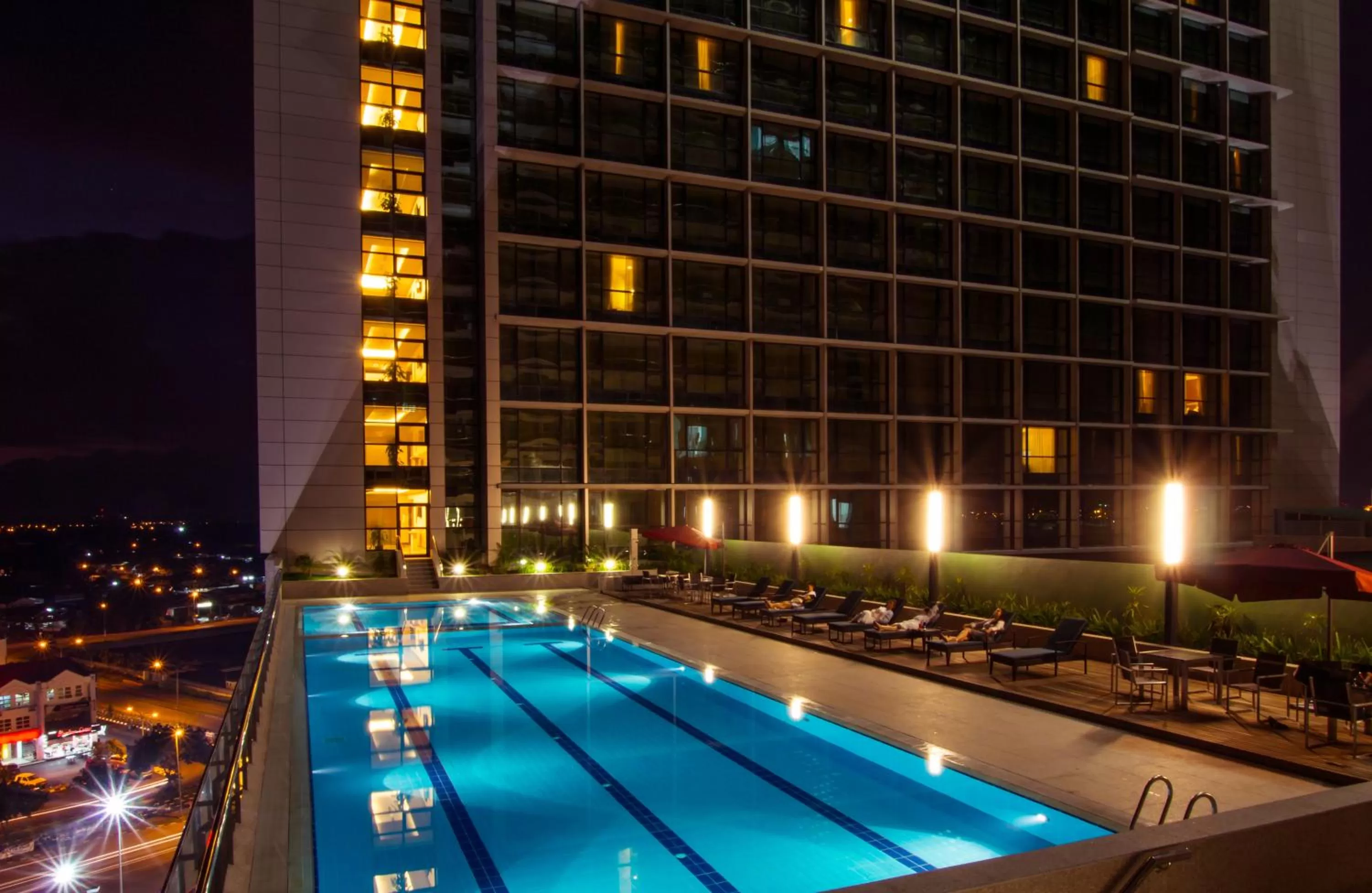 Swimming pool in Imperial Hotel Kuching