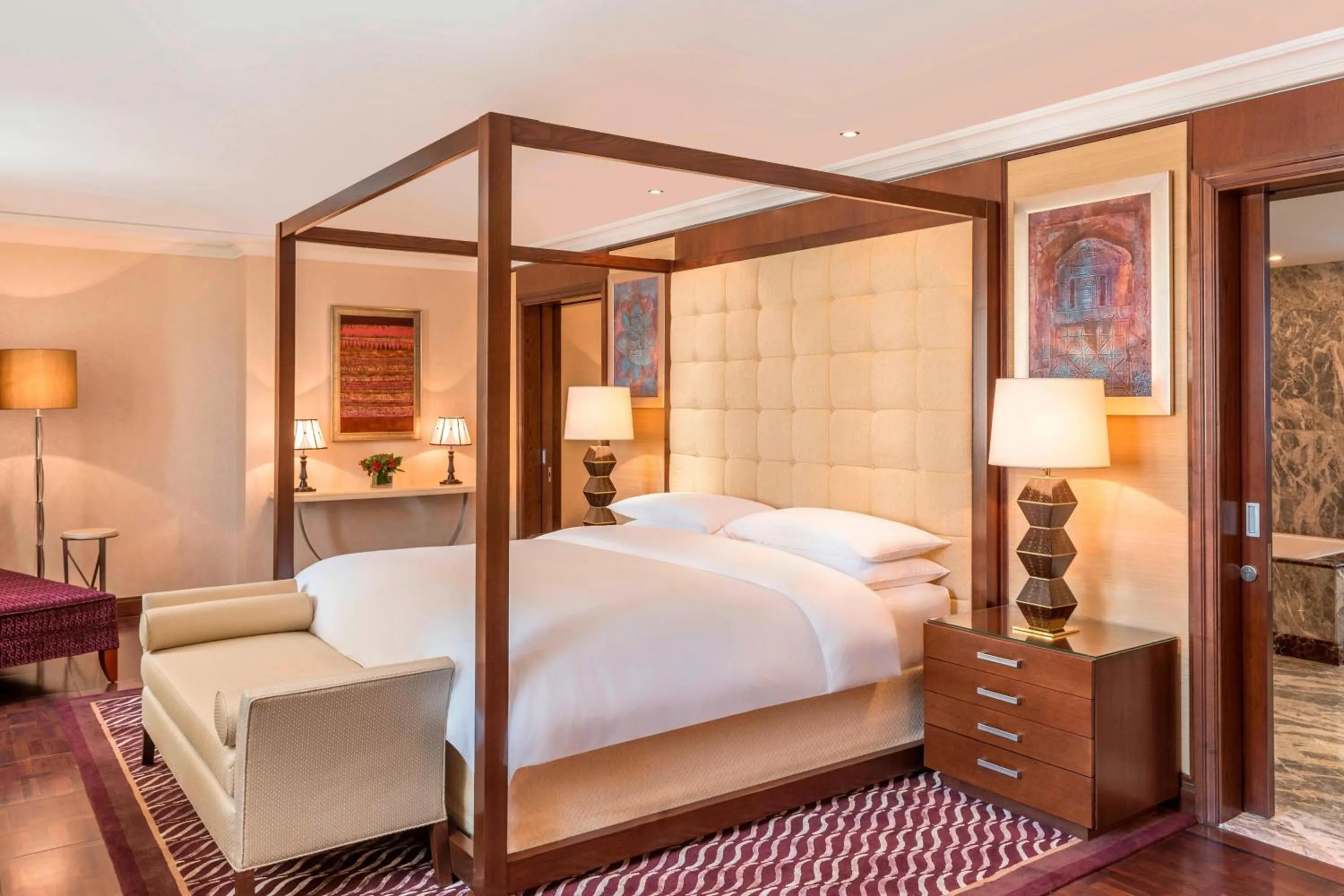 Photo of the whole room, Bed in Sheraton Oman Hotel