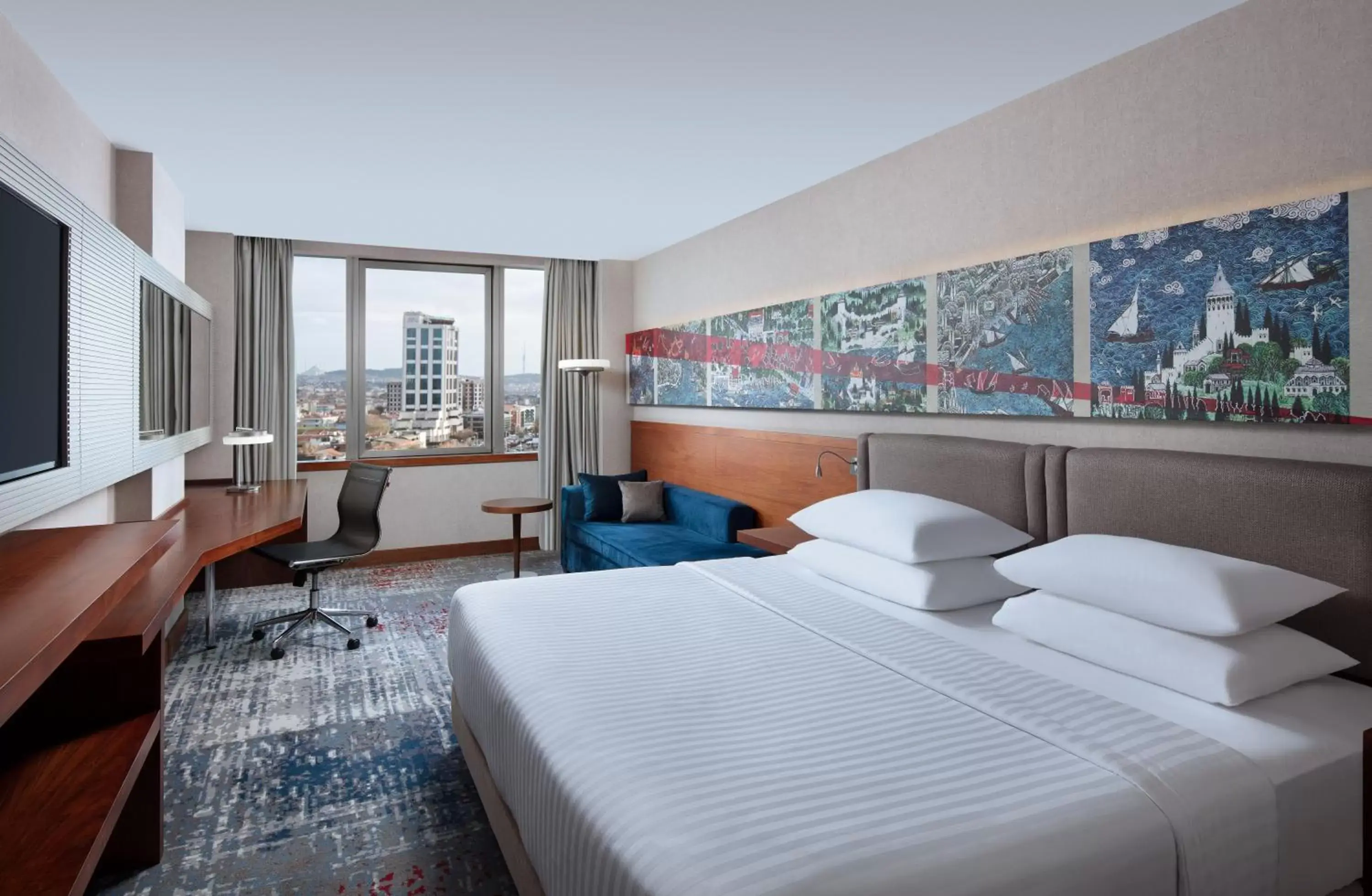 City view in Delta Hotels by Marriott Istanbul Levent