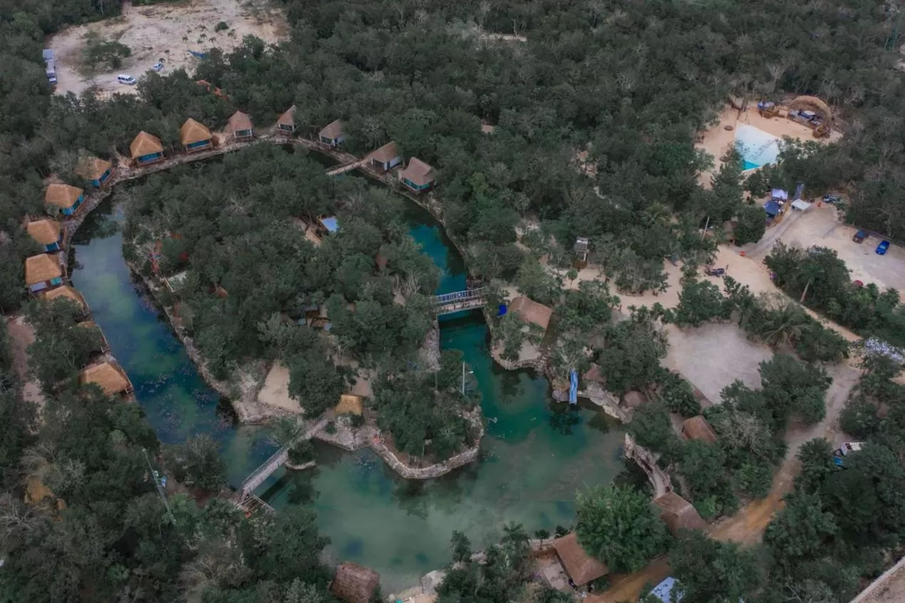 Bird's eye view in Zamna eco-lodge Tulum