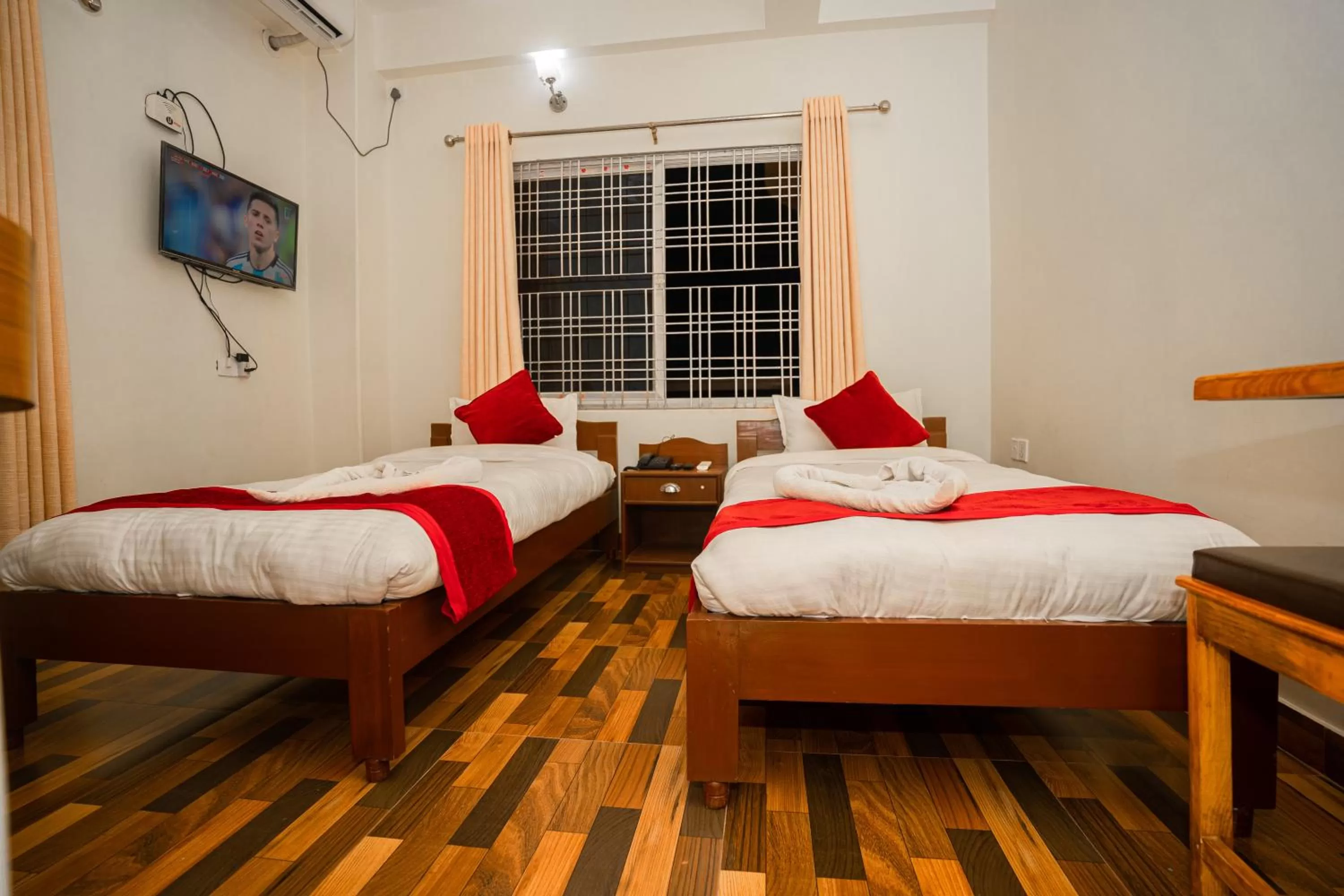 Photo of the whole room, Bed in Hotel Dela Mount Pokhara