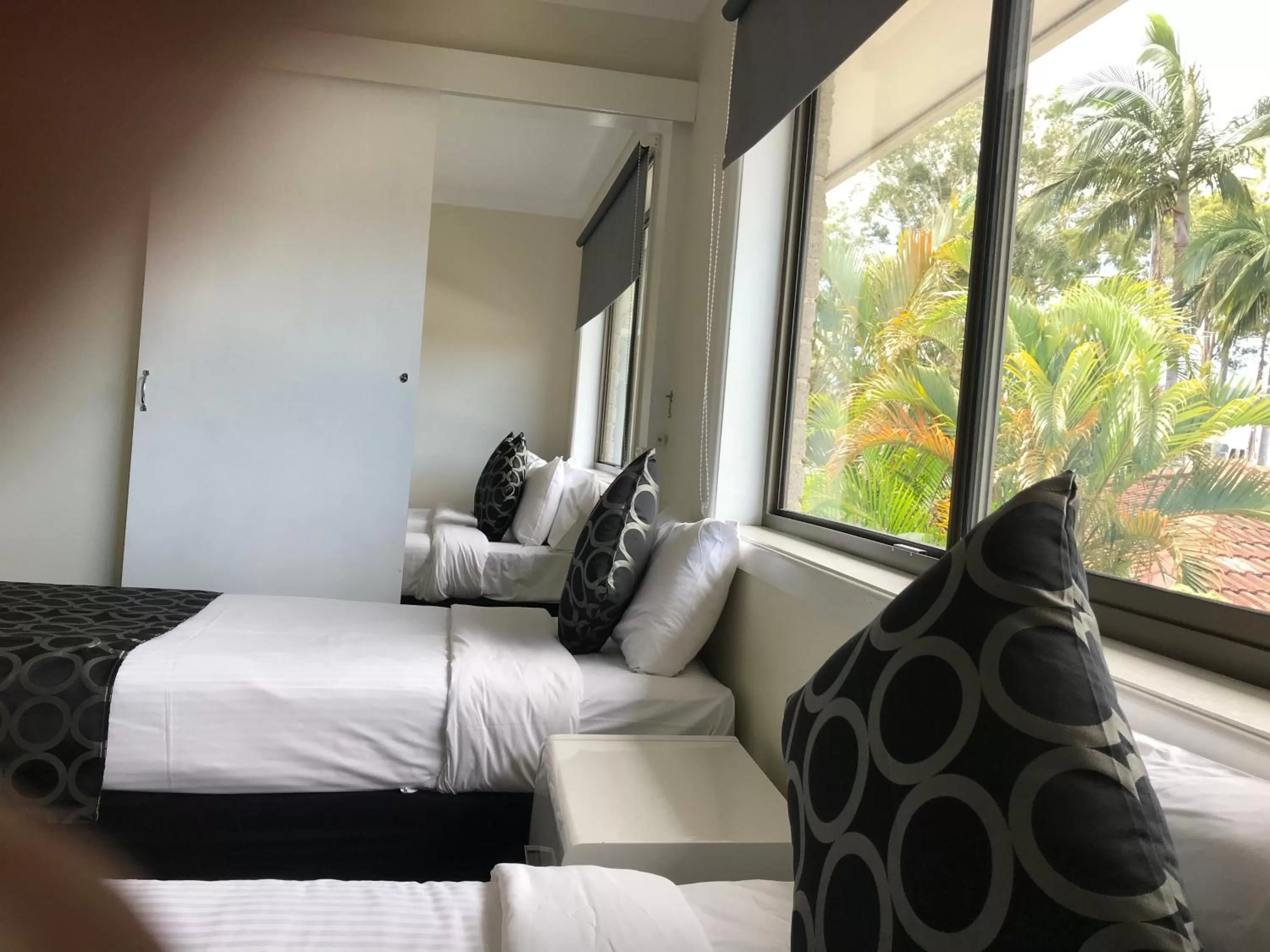 Bed in Coffs Shearwater Motel