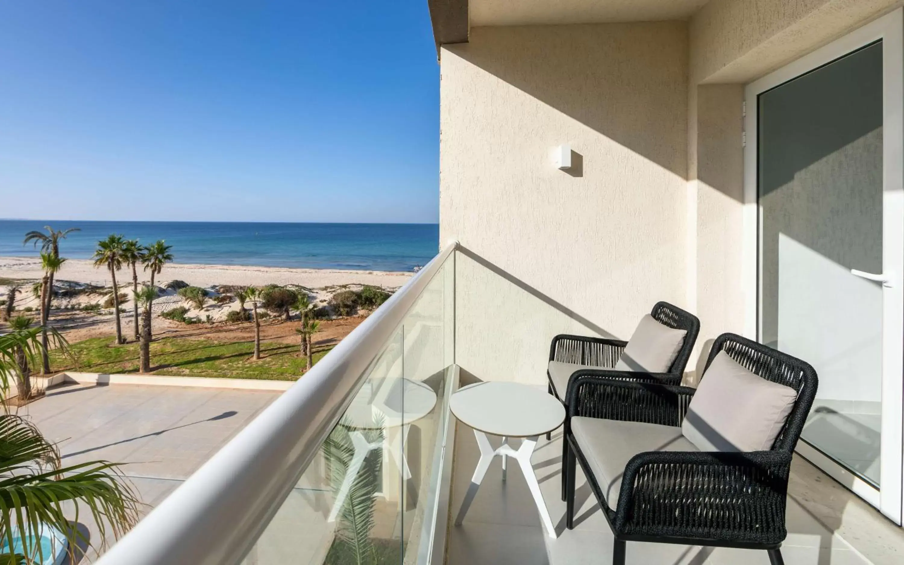 View (from property/room), Balcony/Terrace in Hilton Skanes Monastir Beach Resort