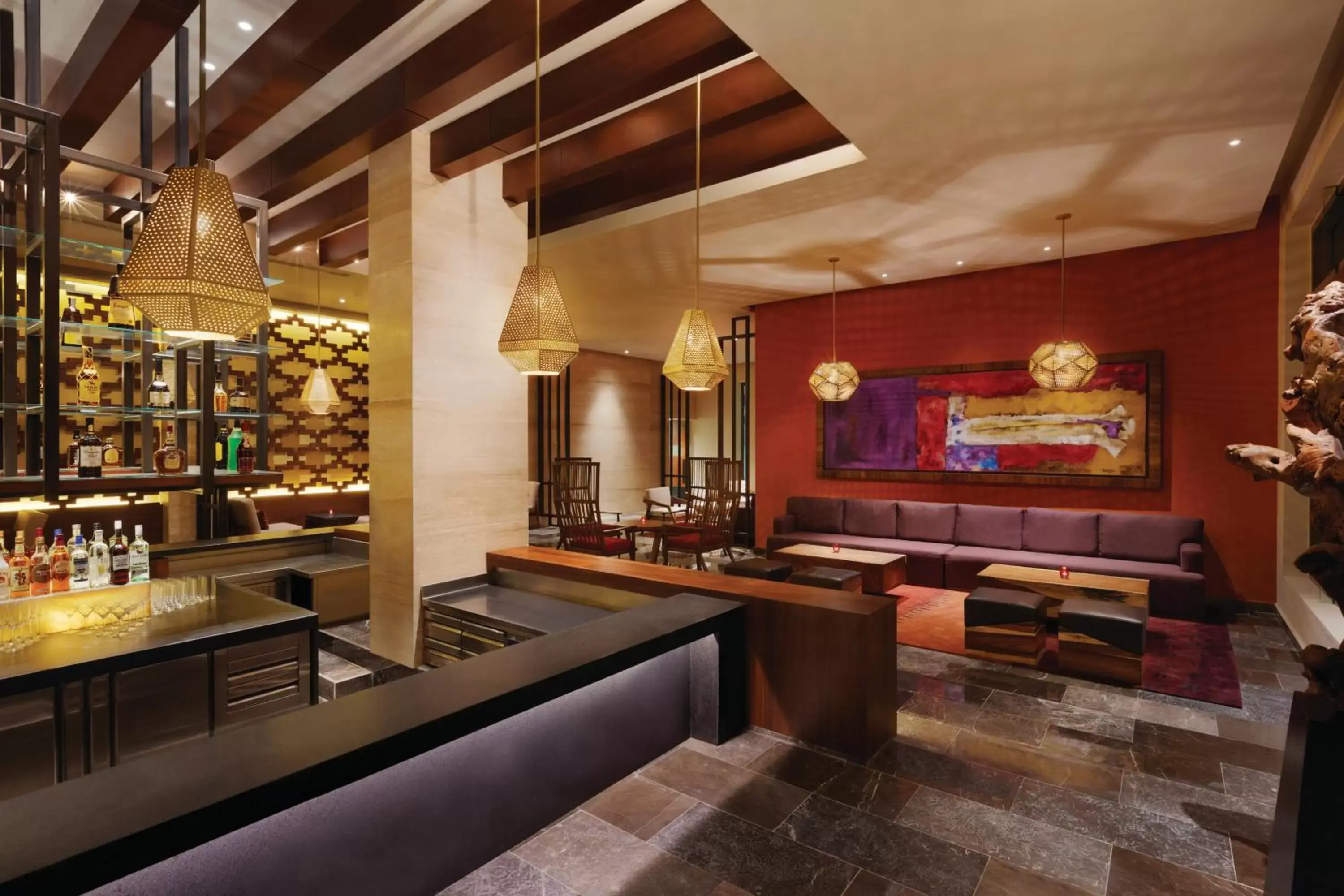 Lounge or bar, Restaurant/Places to Eat in Hyatt Ziva Cancun