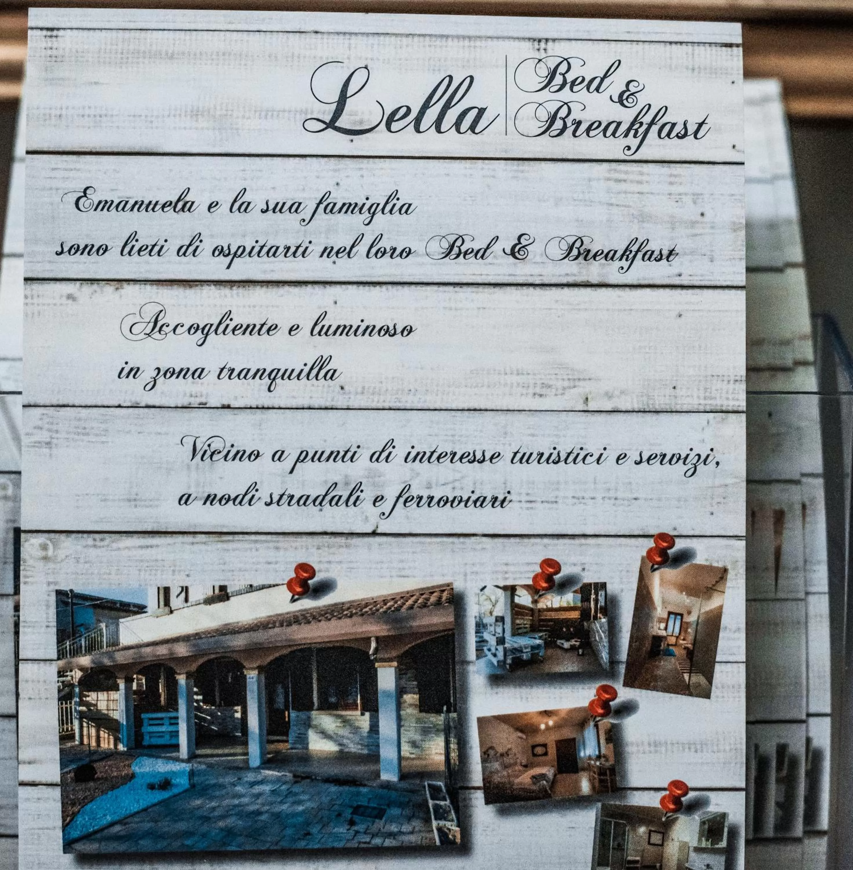 Logo/Certificate/Sign in B&B LELLA
