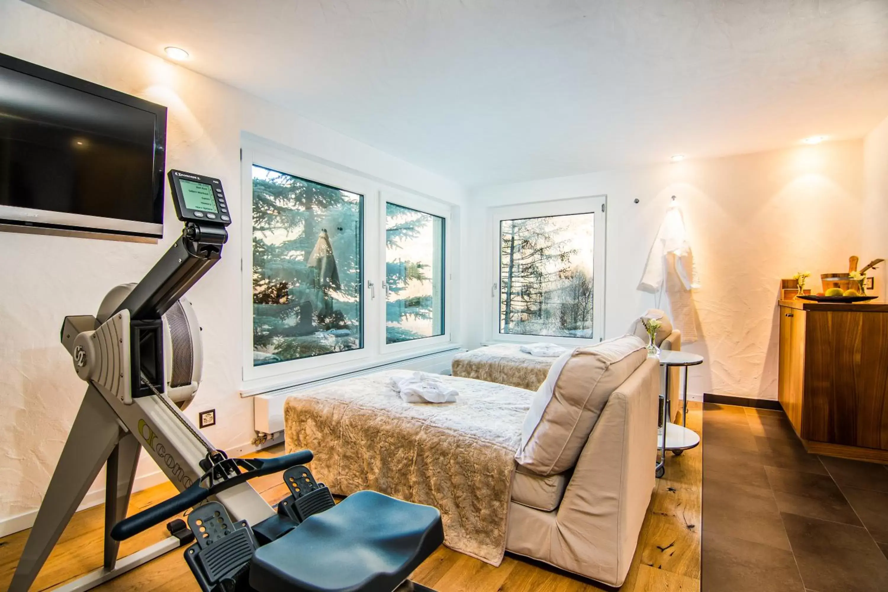 Fitness centre/facilities, Seating Area in Waldhotel Fletschhorn Saas-Fee