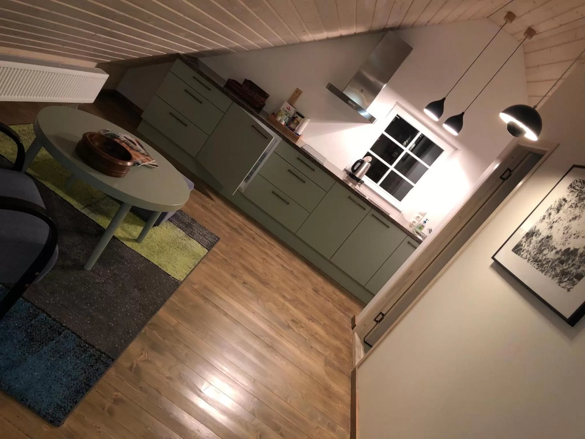 Kitchen or kitchenette in Hotel Vilhelmine