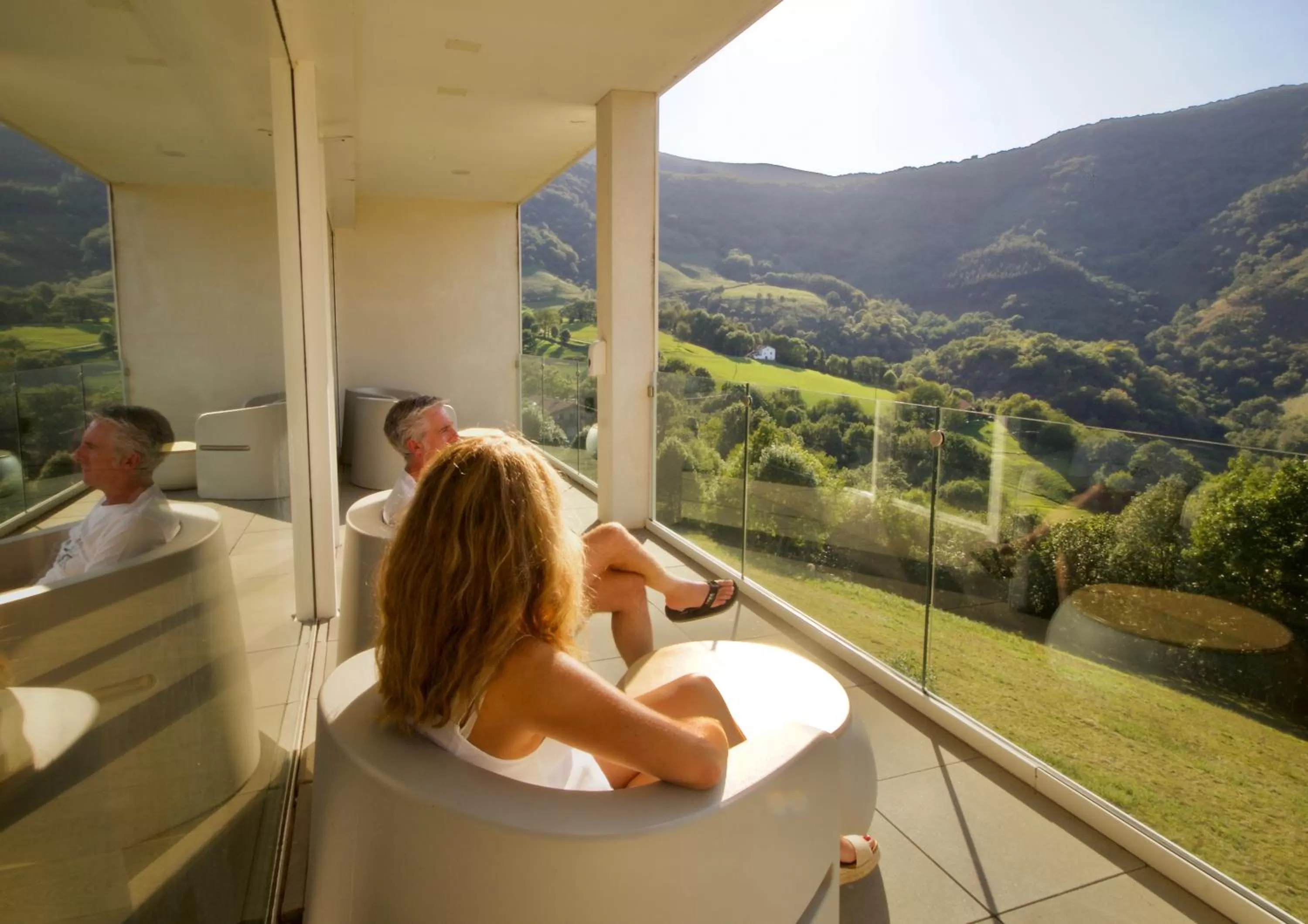 Balcony/Terrace in Arantza Hotela- Adults Only