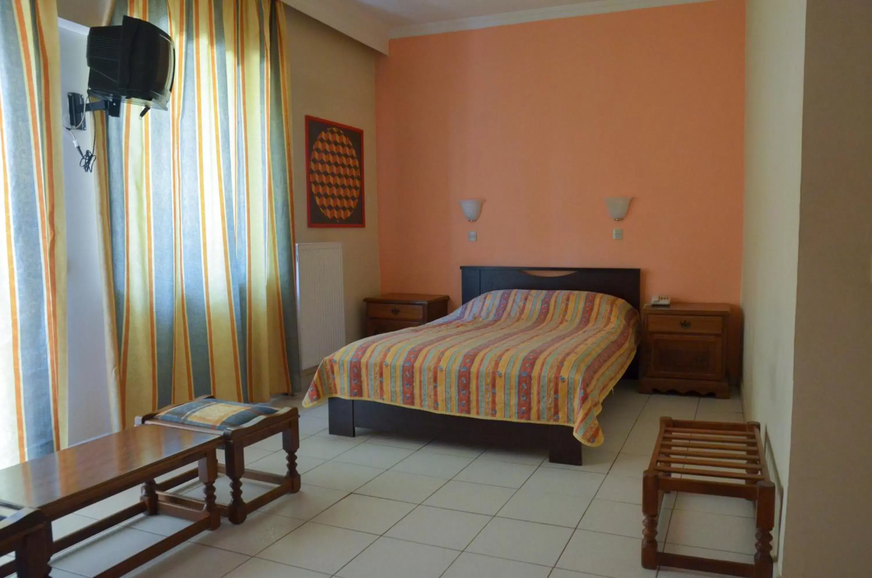 Bedroom, Bed in Hotel Costis