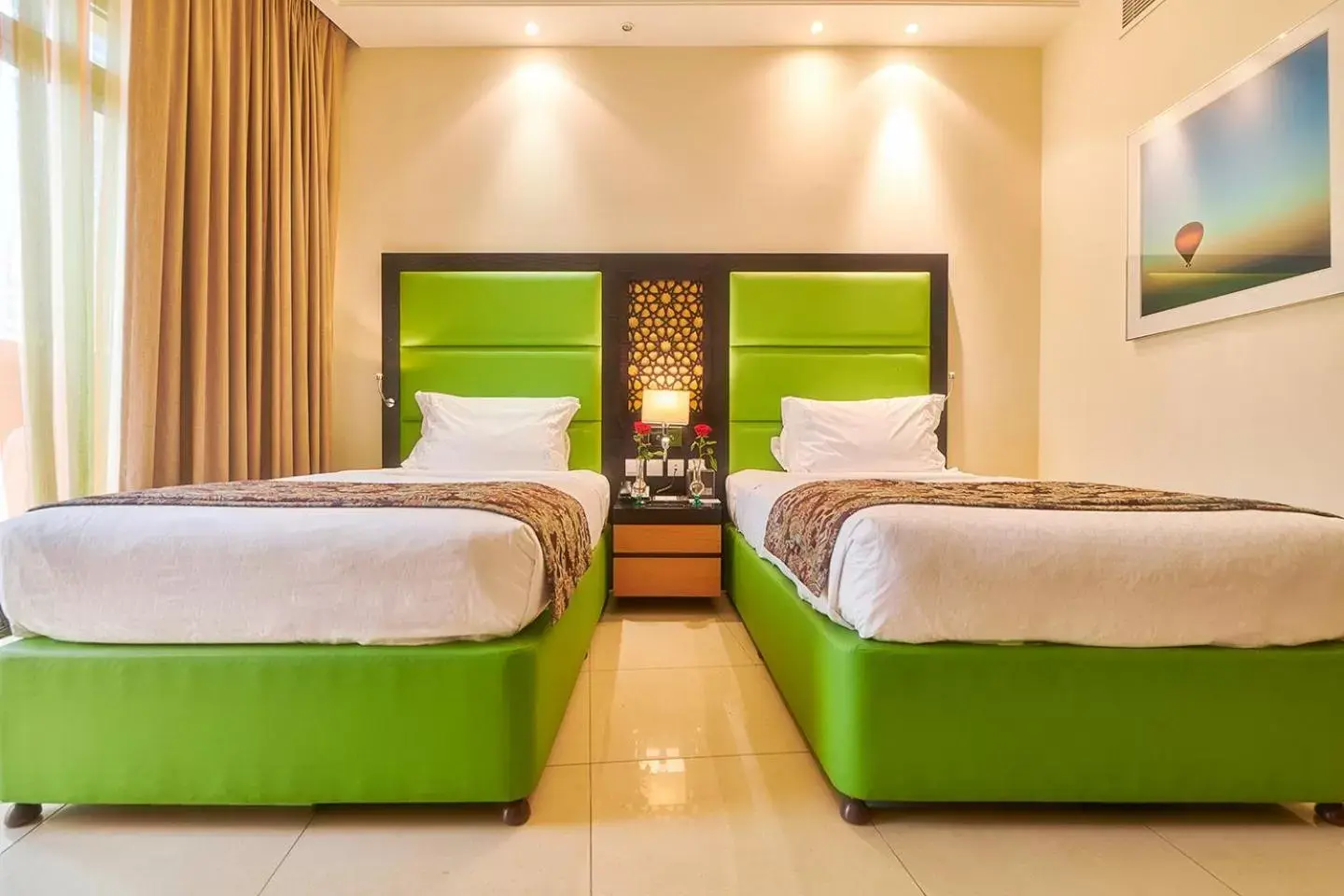 Bedroom, Bed in Bahi Ajman Palace Hotel